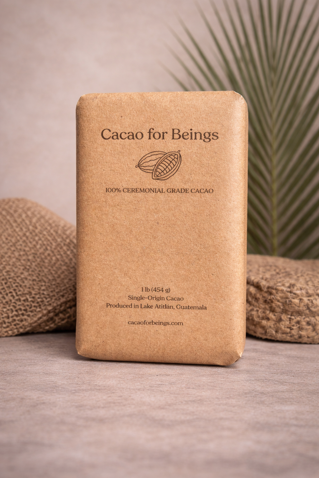 100% Ceremonial Cacao – 1 Lb Block