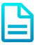 Blue and turquoise paper document icon