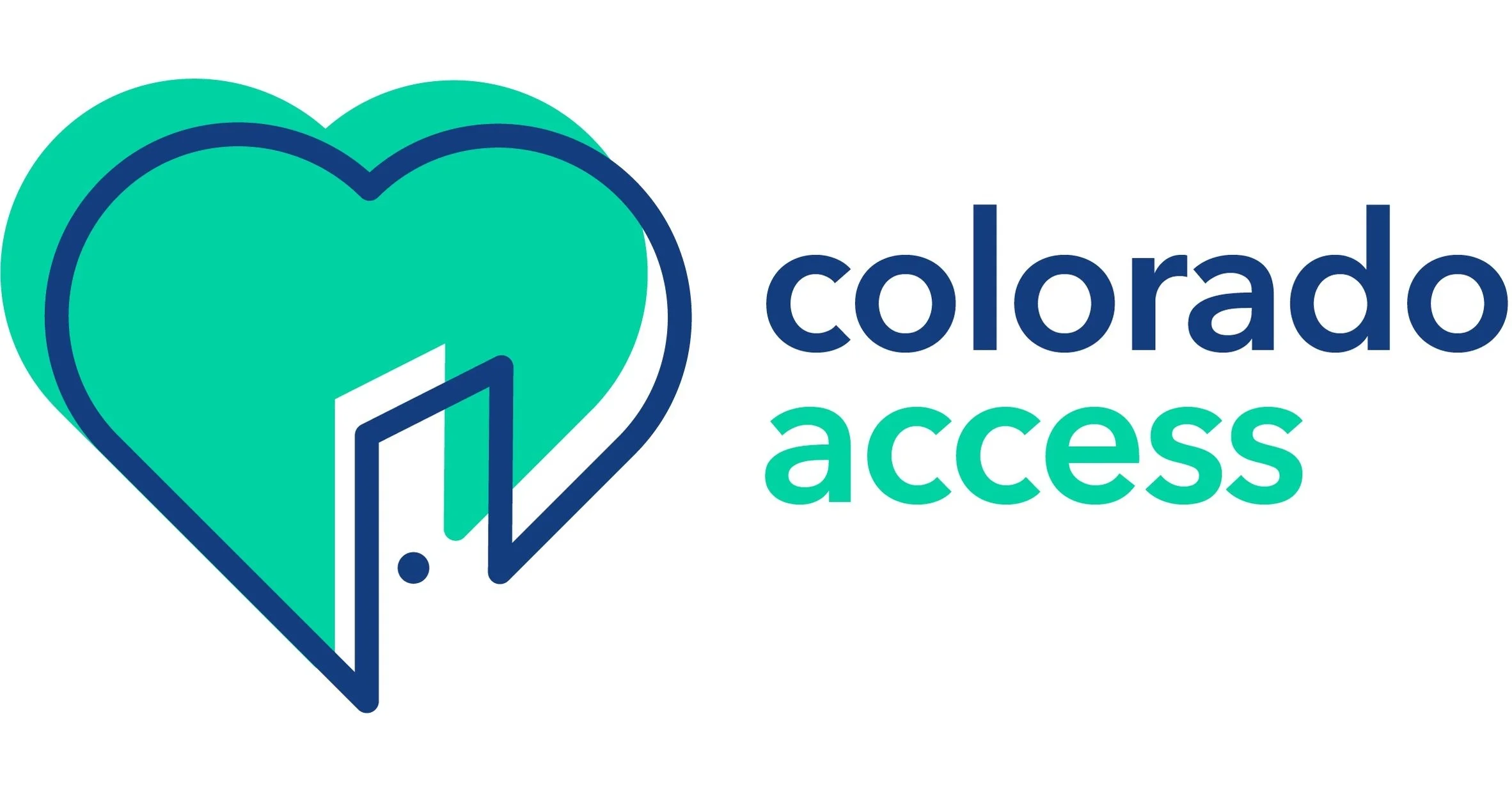 Colorado Access logo featuring a teal heart and a stylized door, with the text 'Colorado Access' beside it.