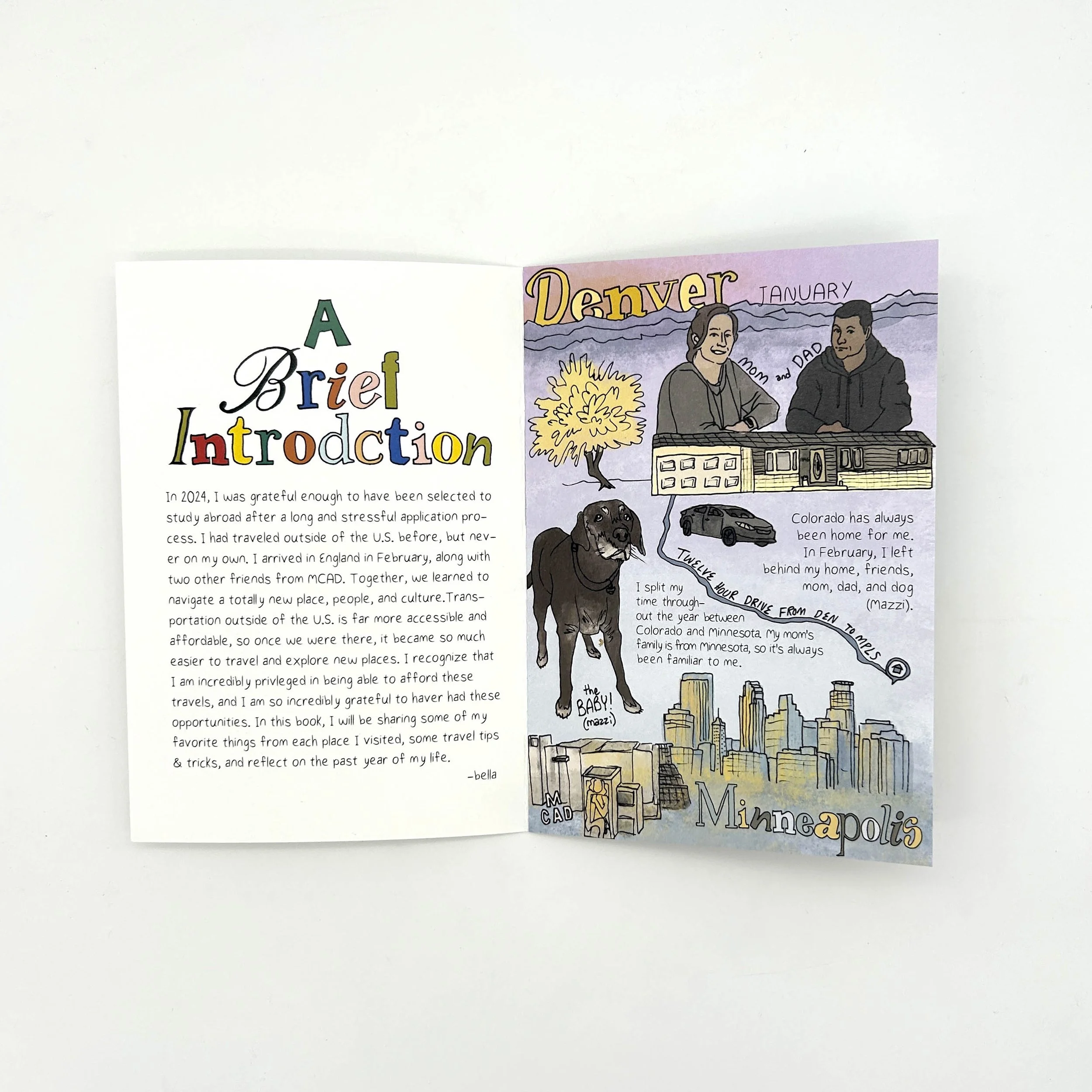 Everywhere I Went in 2024 Pages 1-2. Bella Fontanes. 2024.