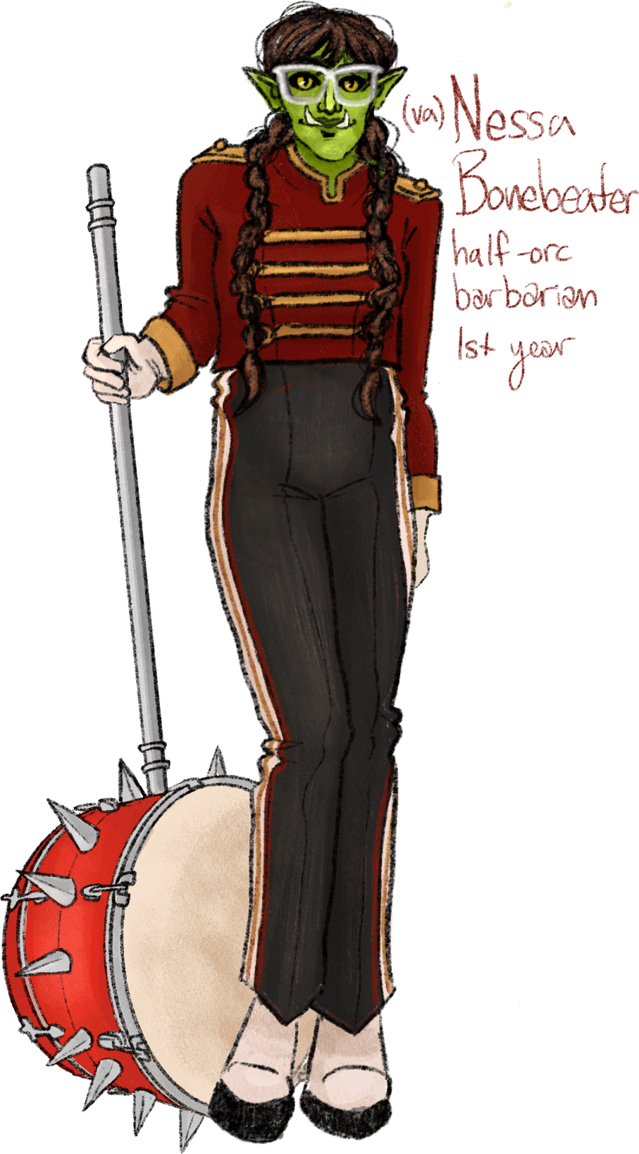 Nessa Bonebeater Character Design