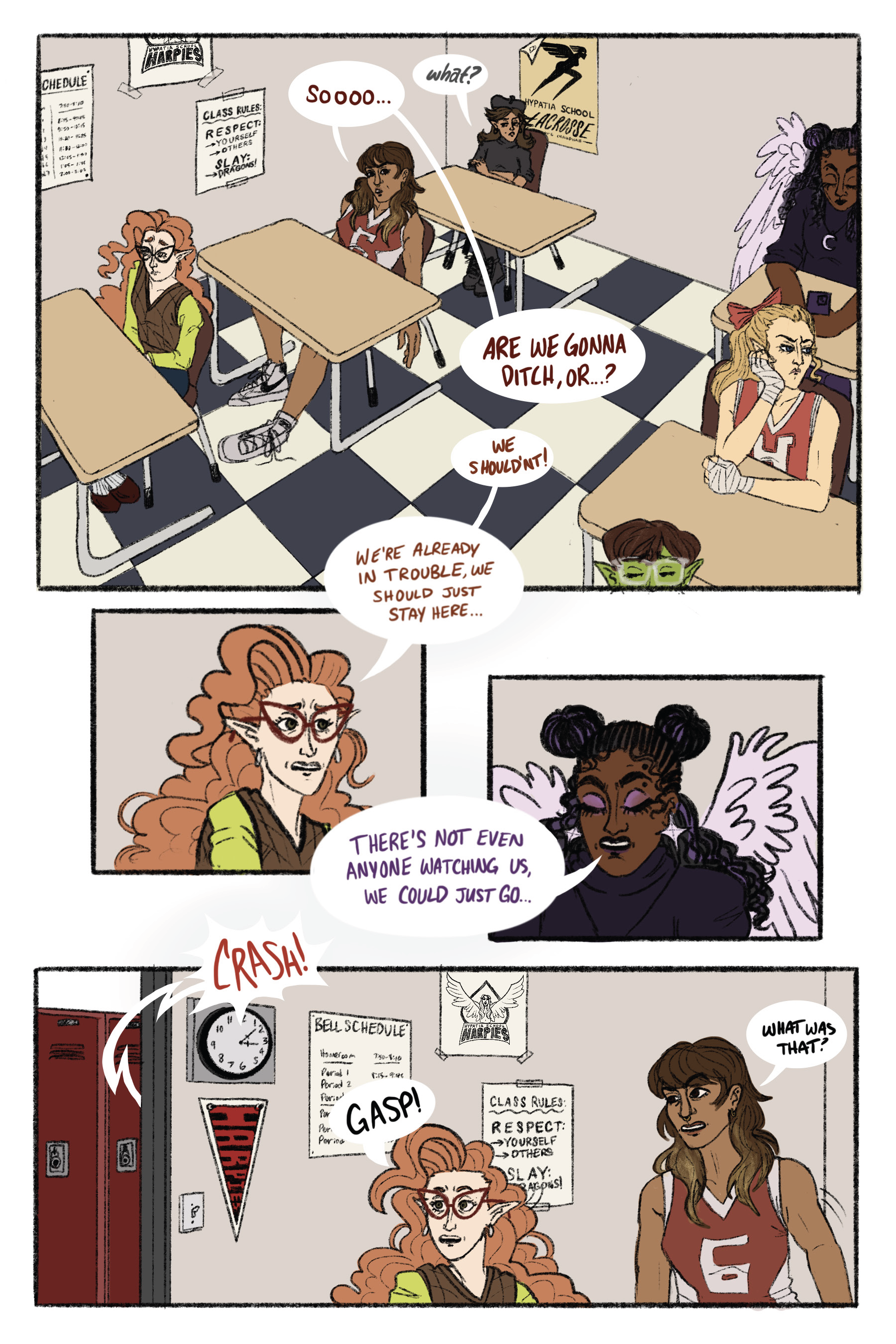 Hypatia School Page 8. Bella Fontanes. 2025.