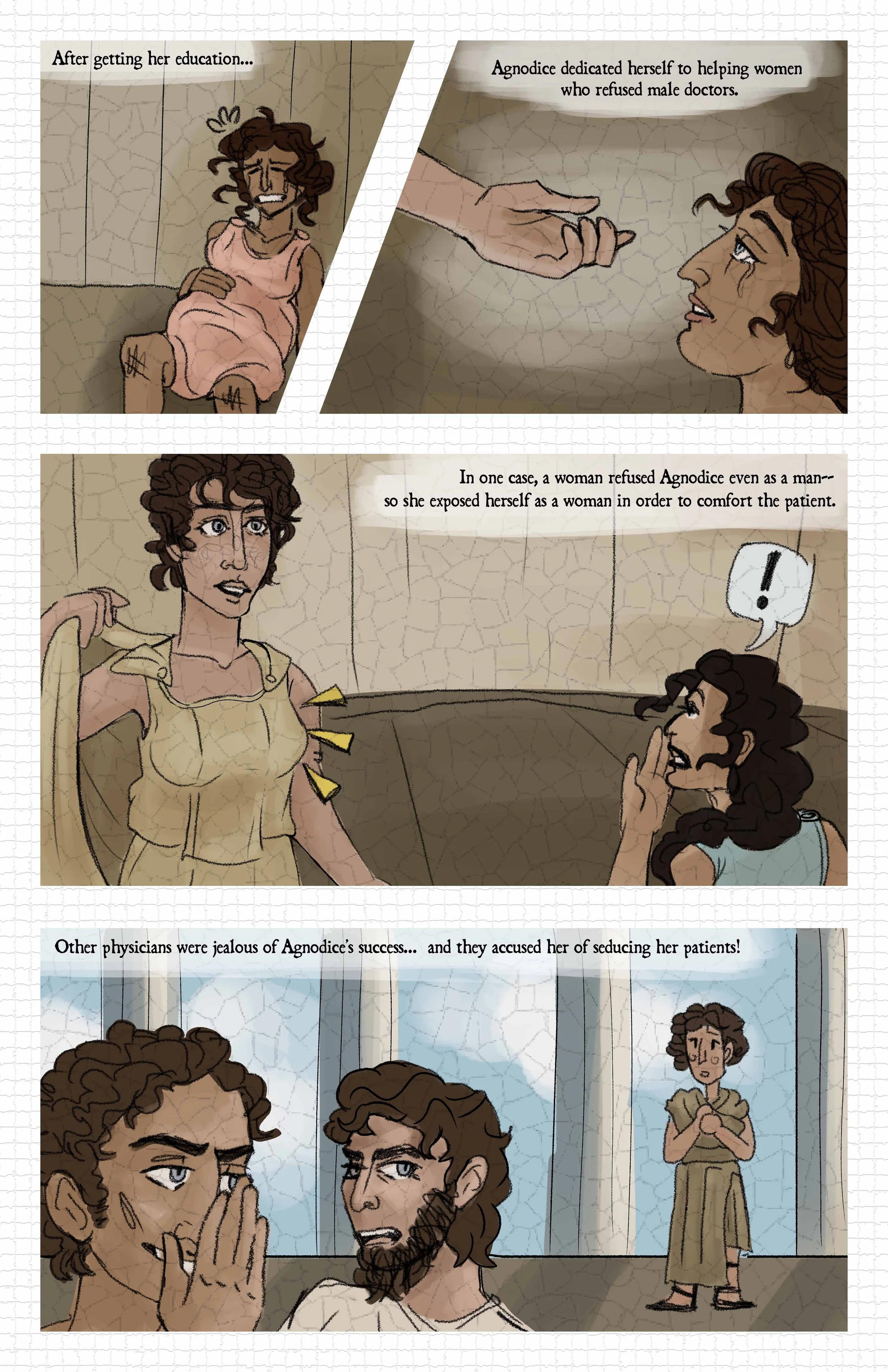 Agnodice of Athens Page 2. Bella Fontanes. 2023.