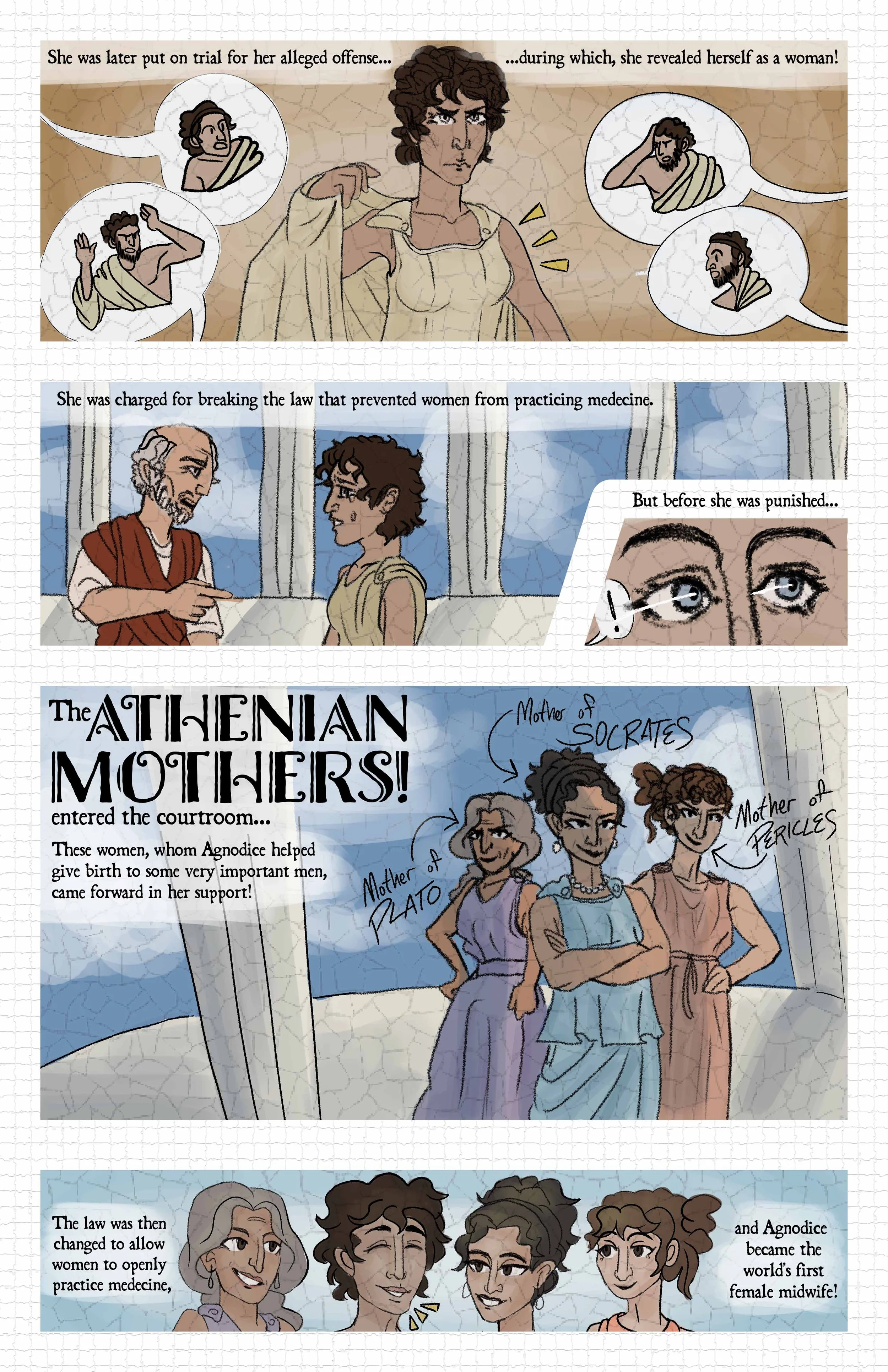 Agnodice of Athens Page 3. Bella Fontanes. 2023.