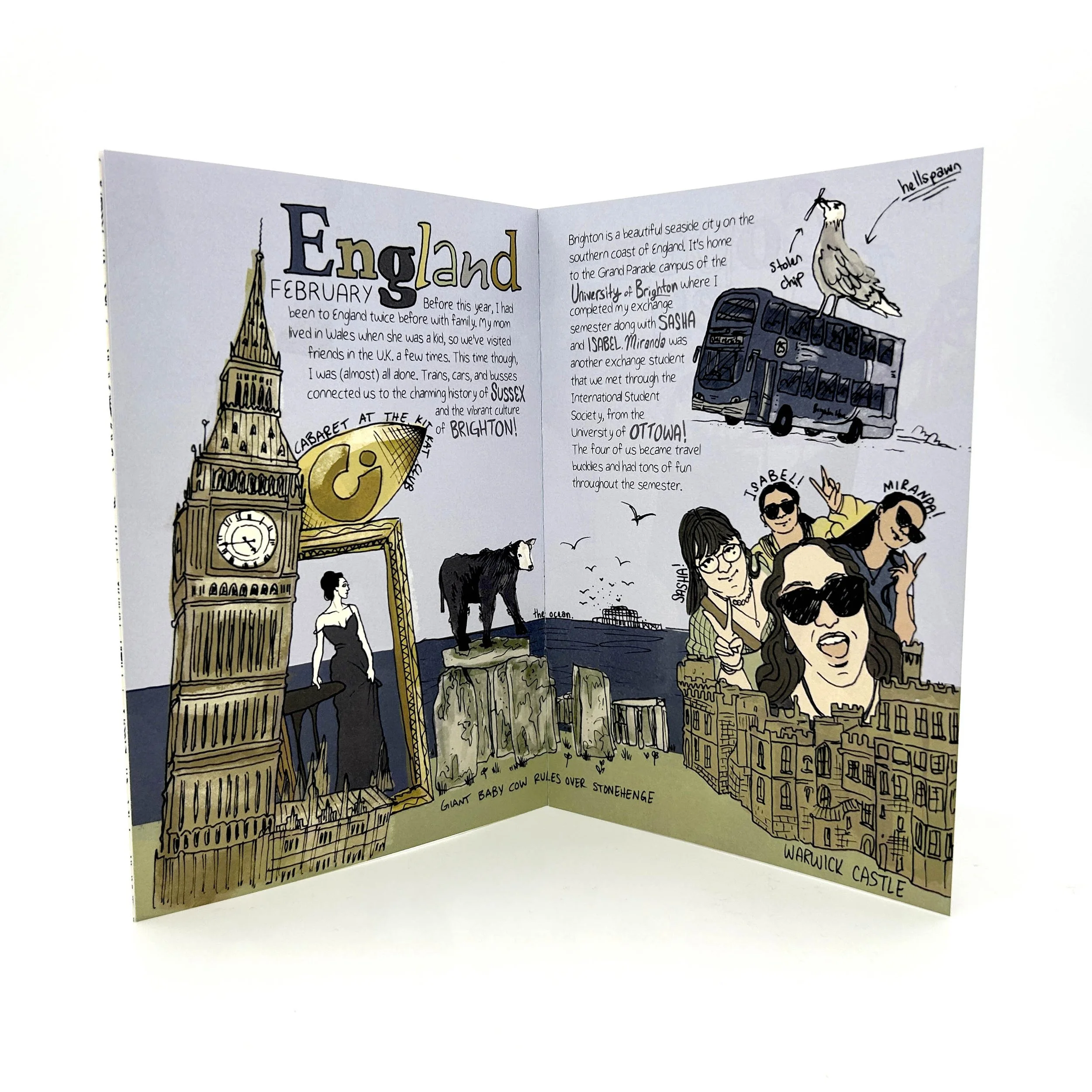 Everywhere I Went in 2024 Pages 3-4. Bella Fontanes. 2024.