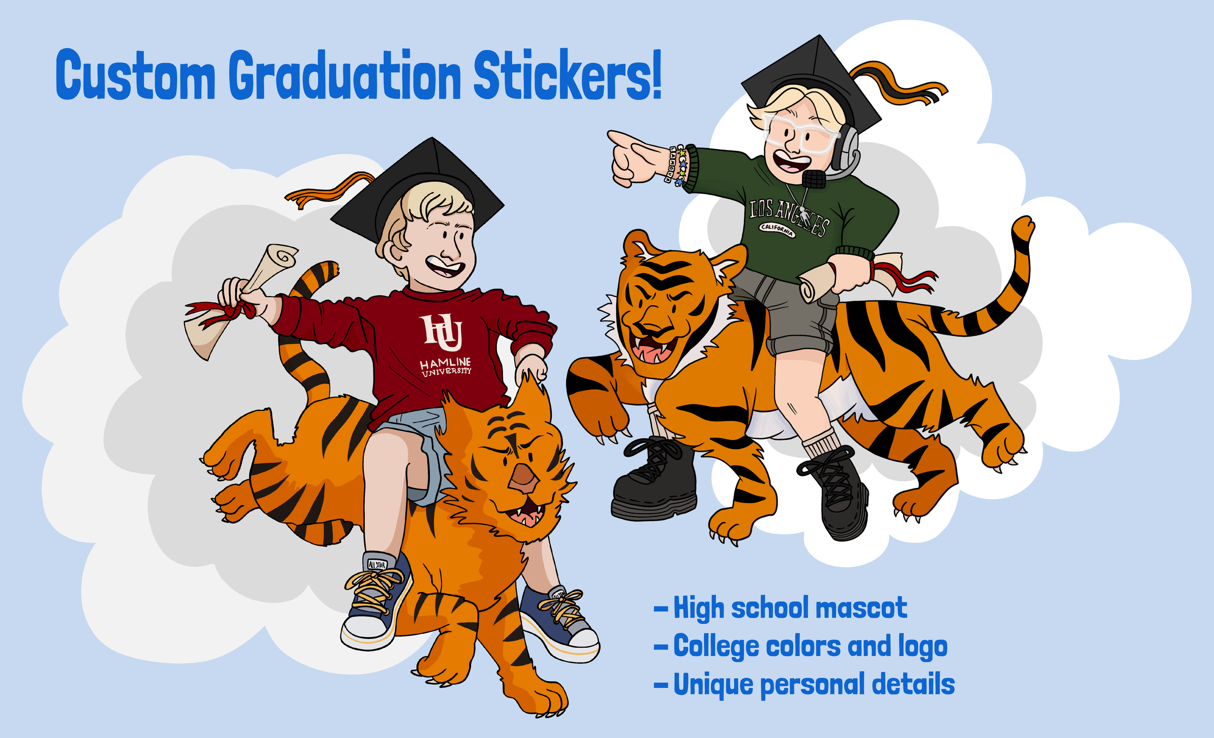 Custom Graduation Stickers