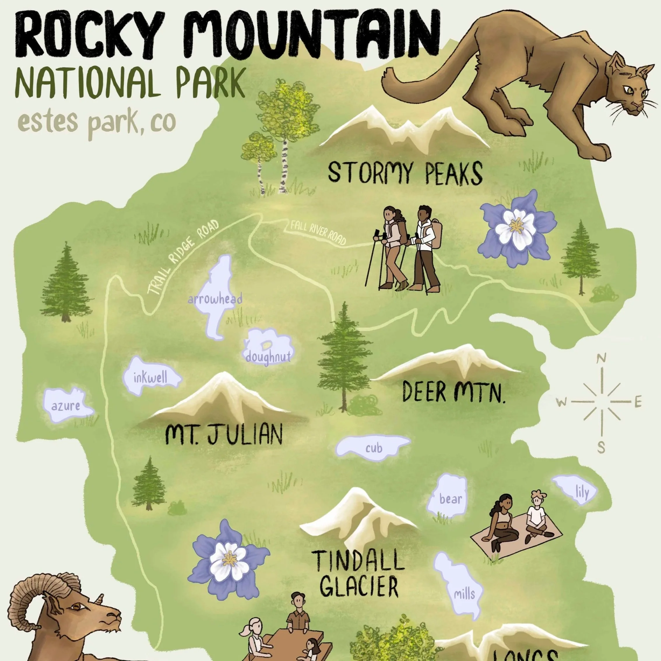 Rocky Mountain National Park Map