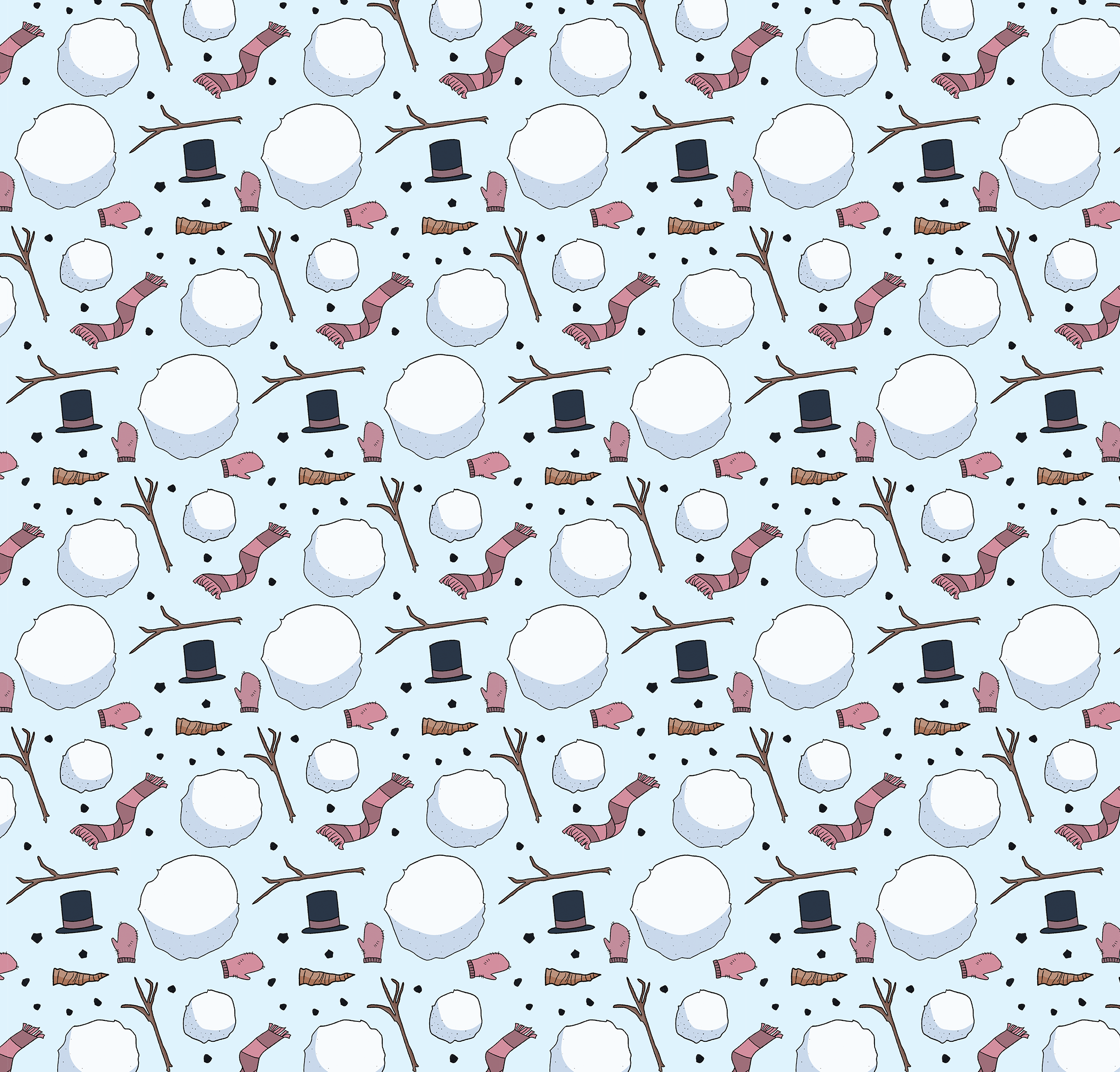 Snowman Pattern Small