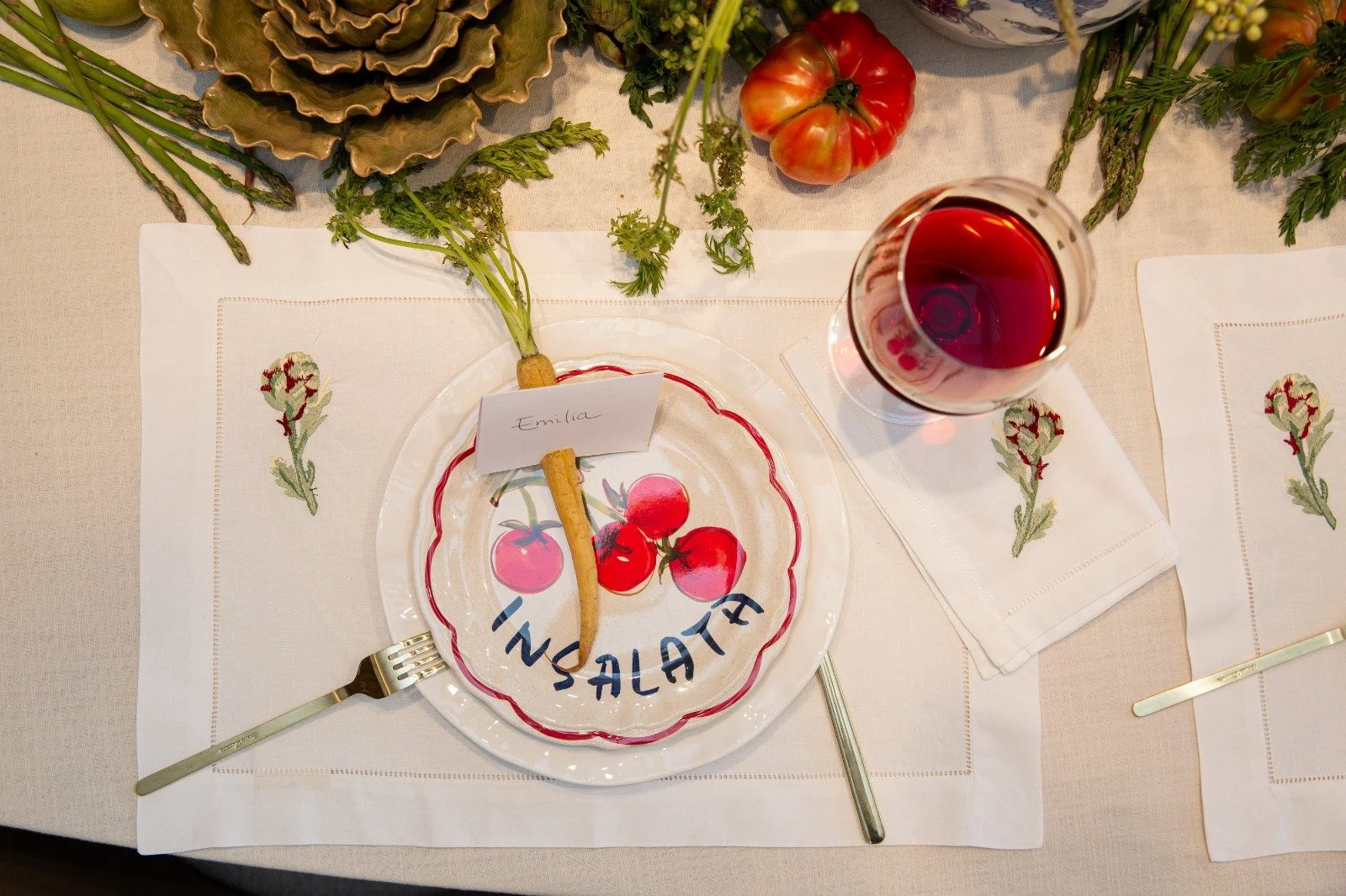 ALCACHOFA </br>Set de individuales