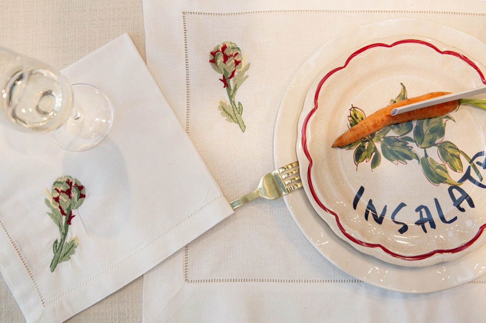 ALCACHOFA </br>Set de servilletas