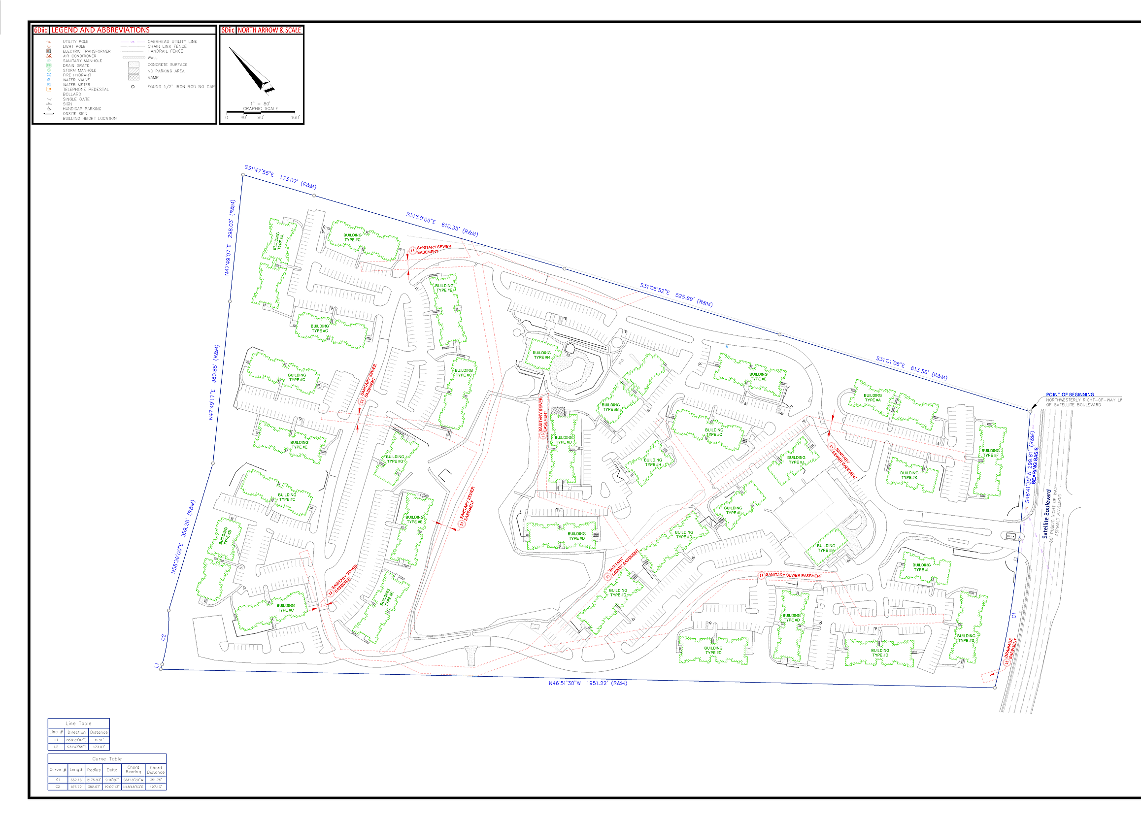 ALTA survey CAD drafting sample for US land surveyor
