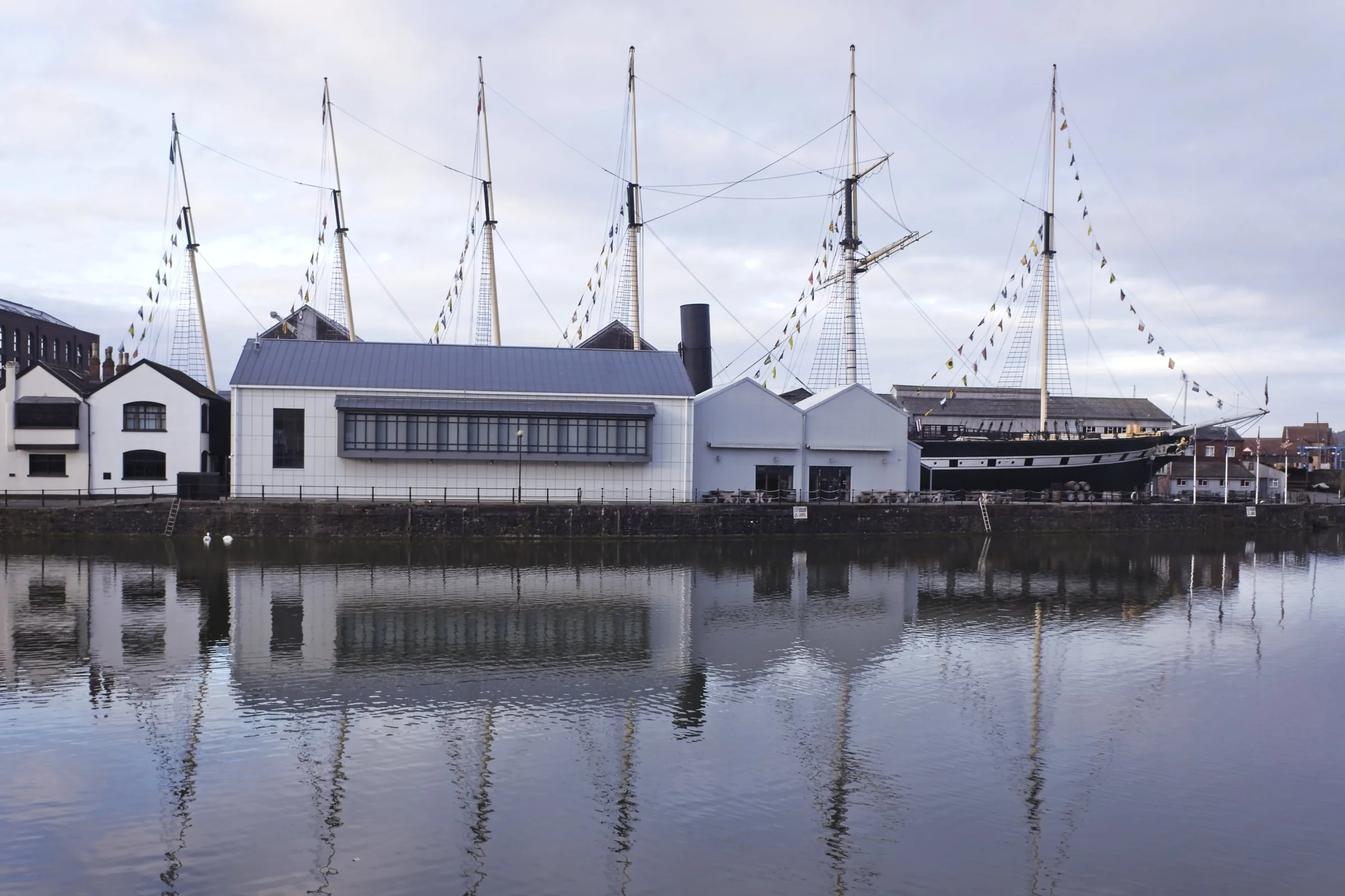 Reflections of Bristol Harbour, 2020.