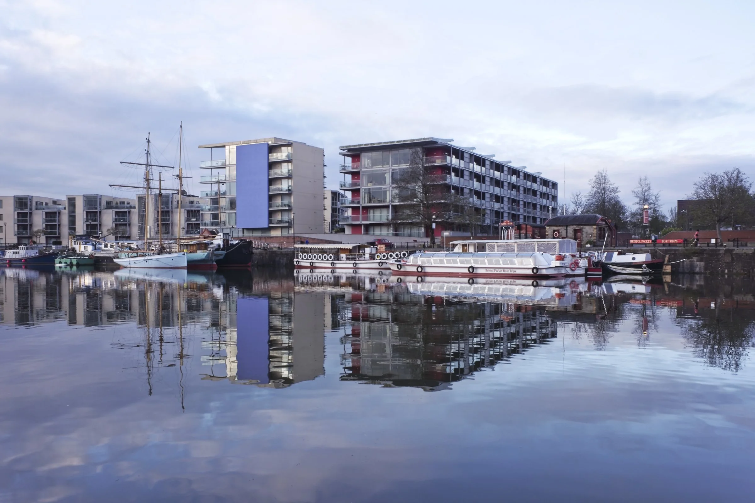 Reflections of Bristol Harbour, 2020.