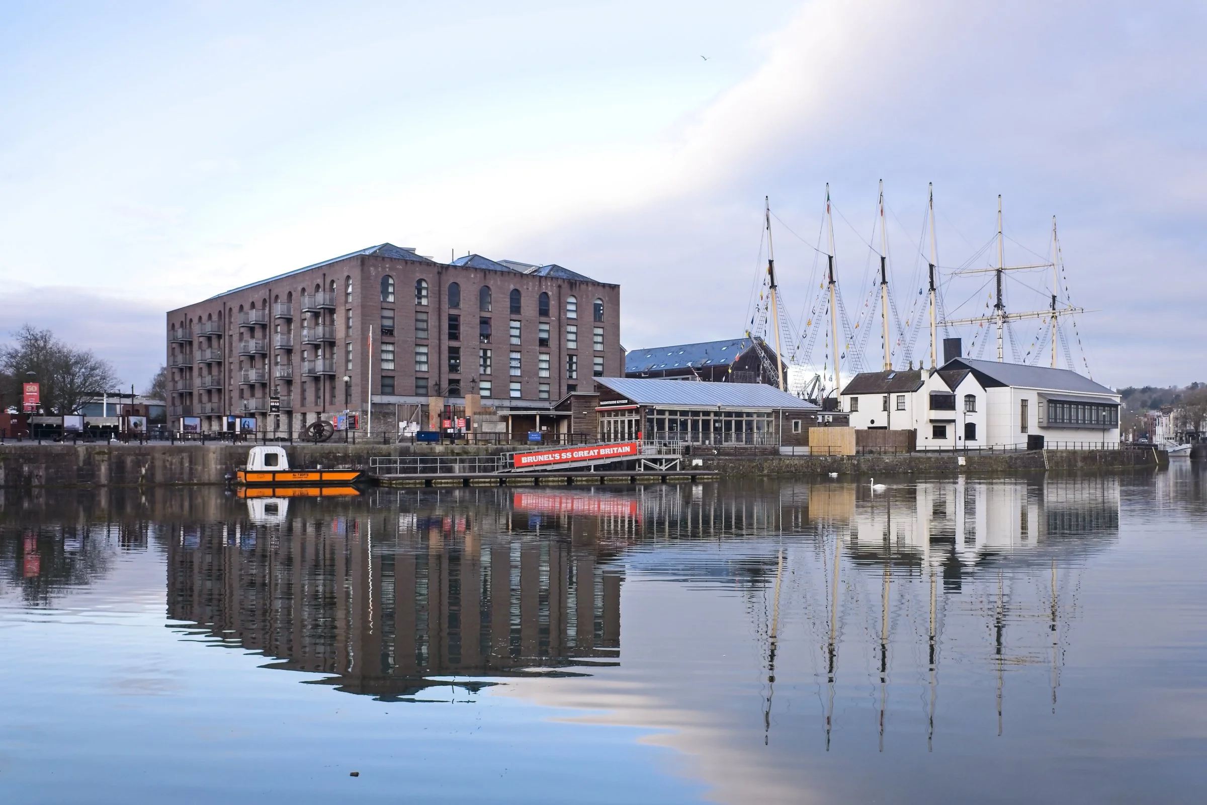 Reflections of Bristol Harbour, 2020.