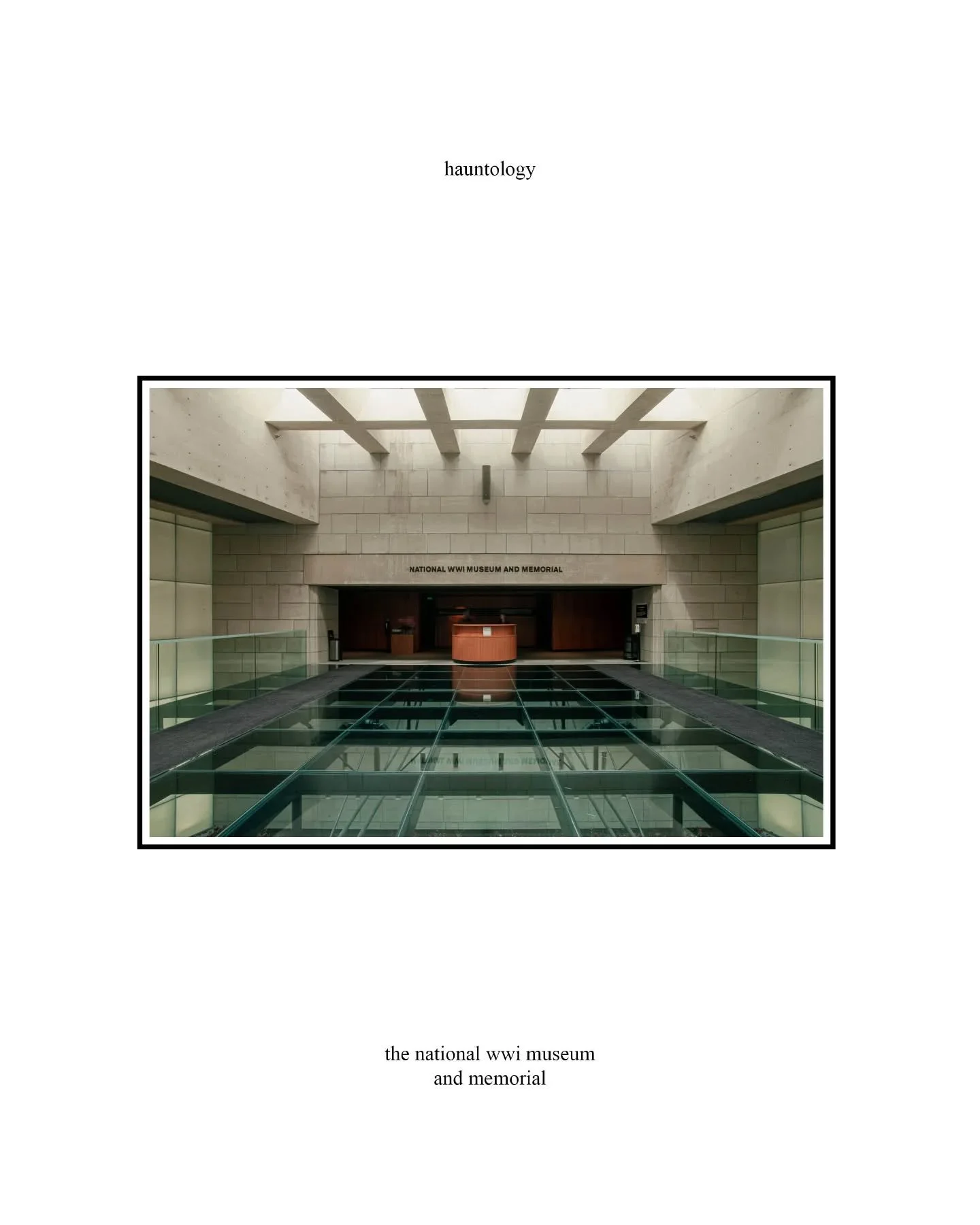 hauntology (for @nationalwwimuseum and @electrosonic.av)

Sony a7r
Minolta 17-35mm f/3.5

f/8 / 1/1-1/160 / ISO400

song: hope, @vampireweekend 

excerpts from: Jacques Derrida, Spectres of Marx