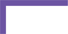 A black rectangular object with a purple border on the top and left side.