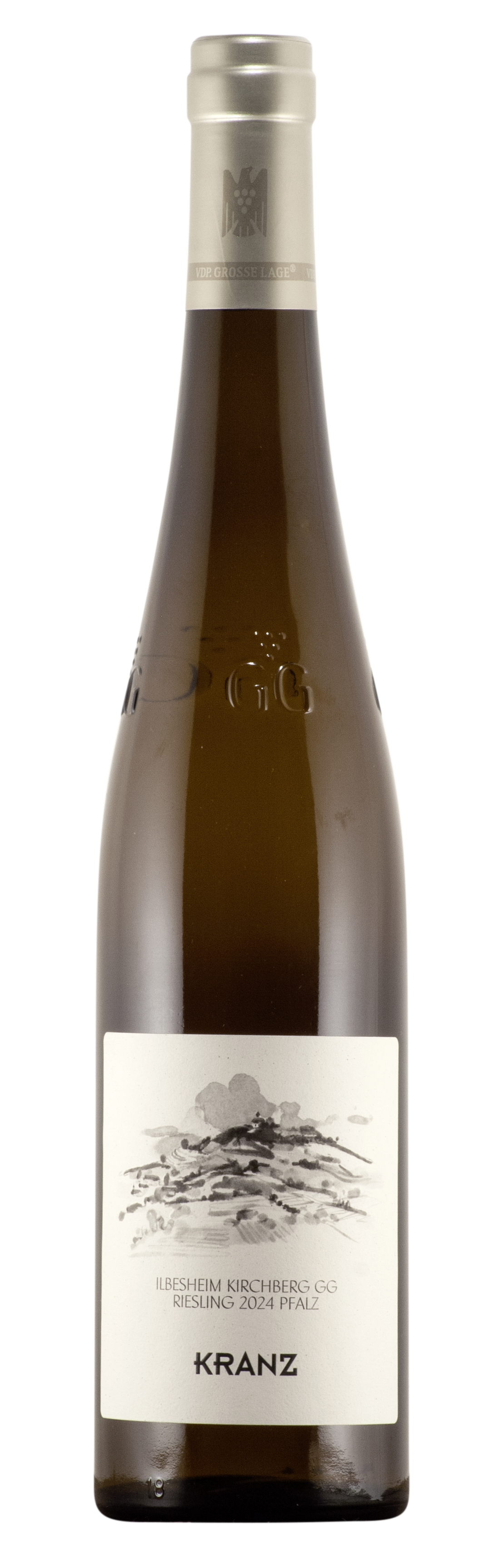 Flaschenfoto Weingut Kranz Ilbesheim Kirchberg Riesling VDP Große Lage