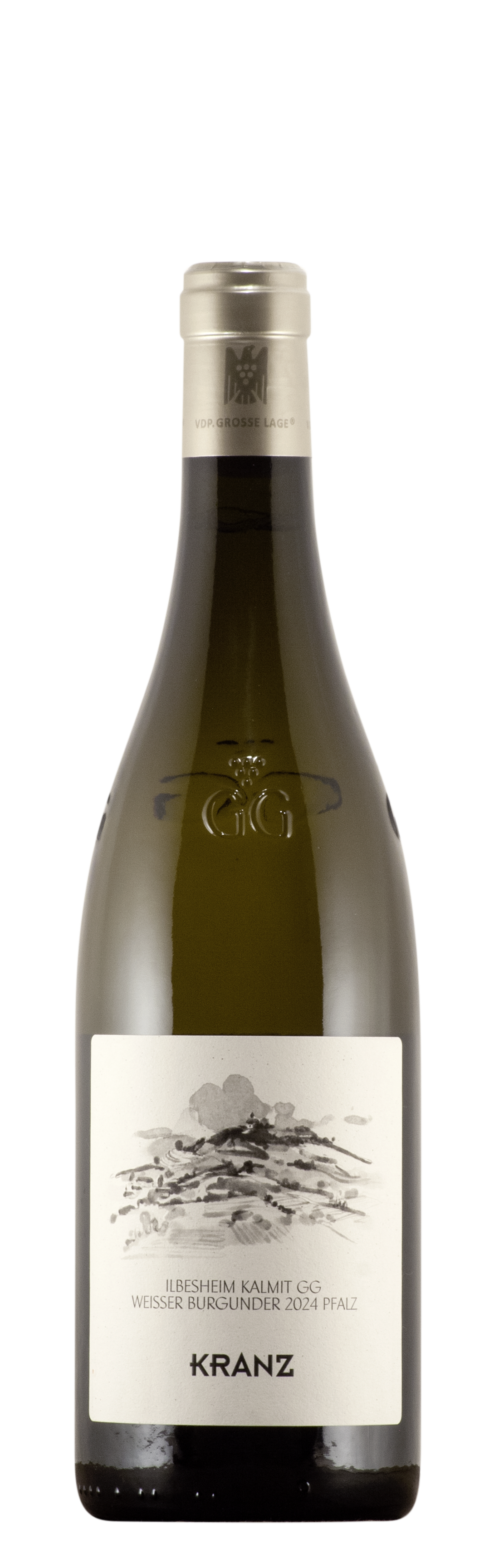 Flaschenfoto Weingut Kranz Ilbesheim Kalmit Weißer Burgunder VDP Große Lage