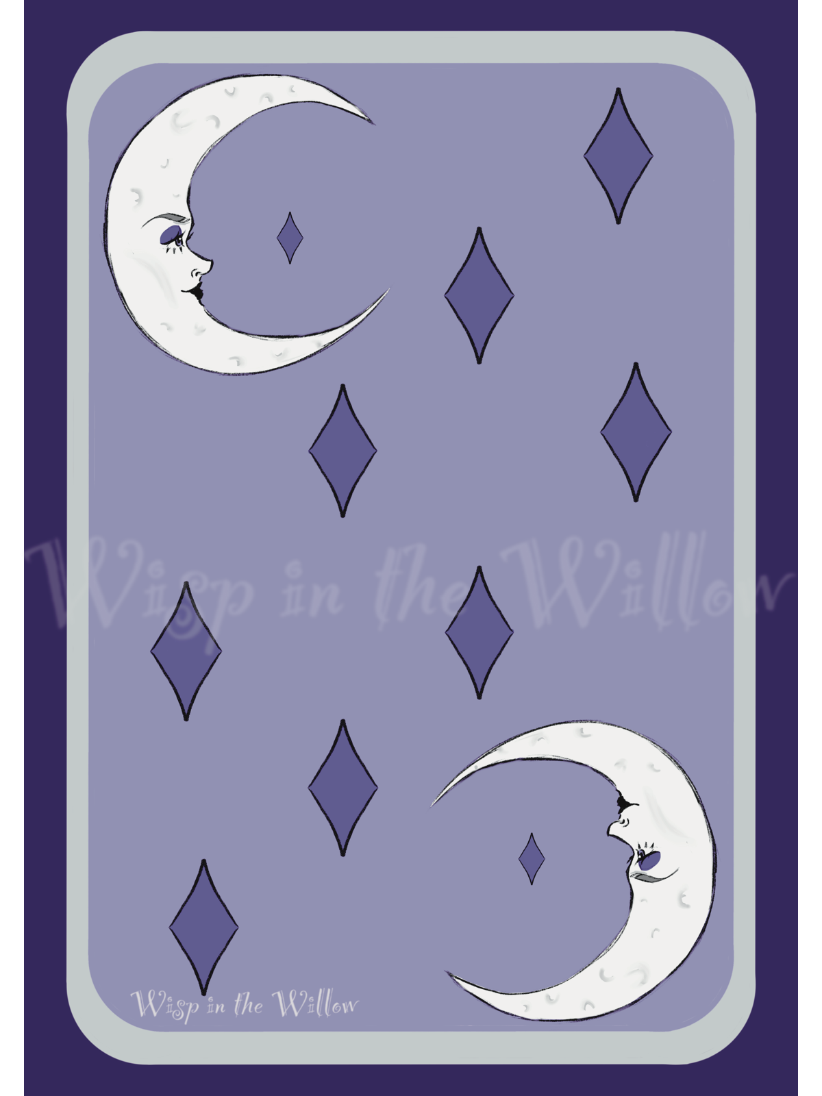 Moon of Diamonds - A5 Art Print