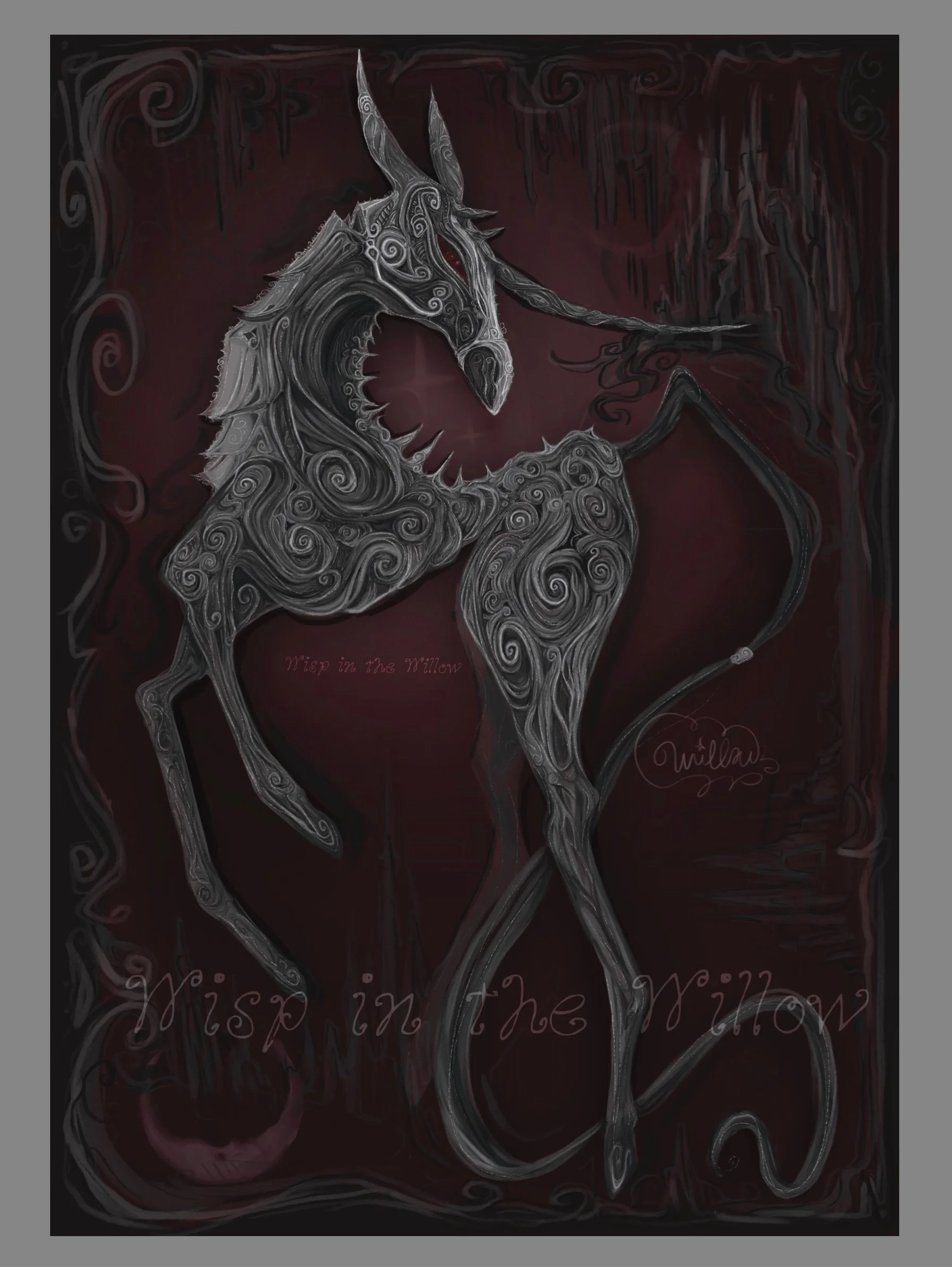 14 hours later, my beautiful nightmare horse is complete 🏰 
the more you look, the more detail you see ⚙️

she was truly incredibly freeing to draw, no reference, just my hand moving and creating the shapes i love most. stories of my universe unfold