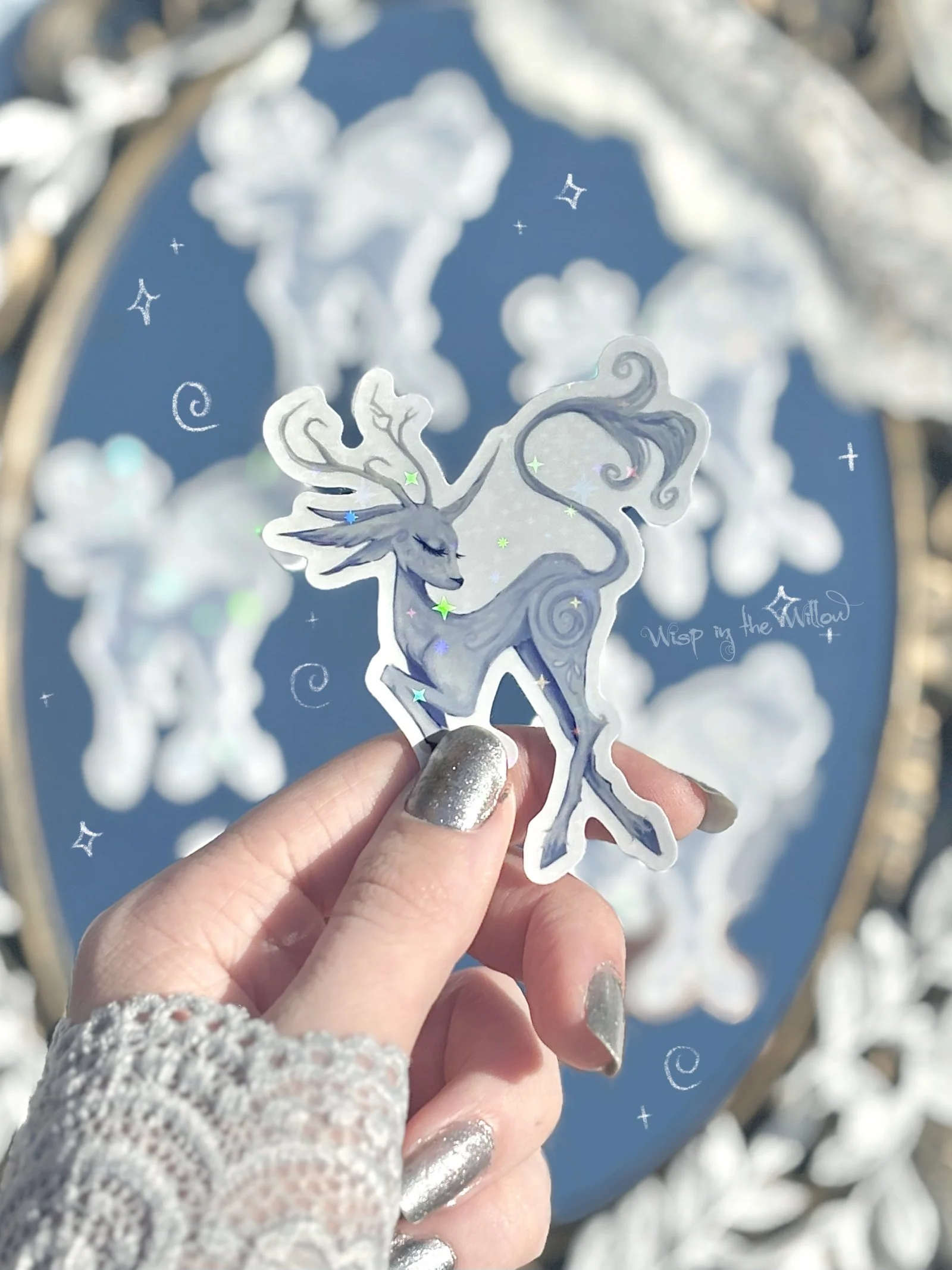 Deerling - Holographic Die Cut Sticker