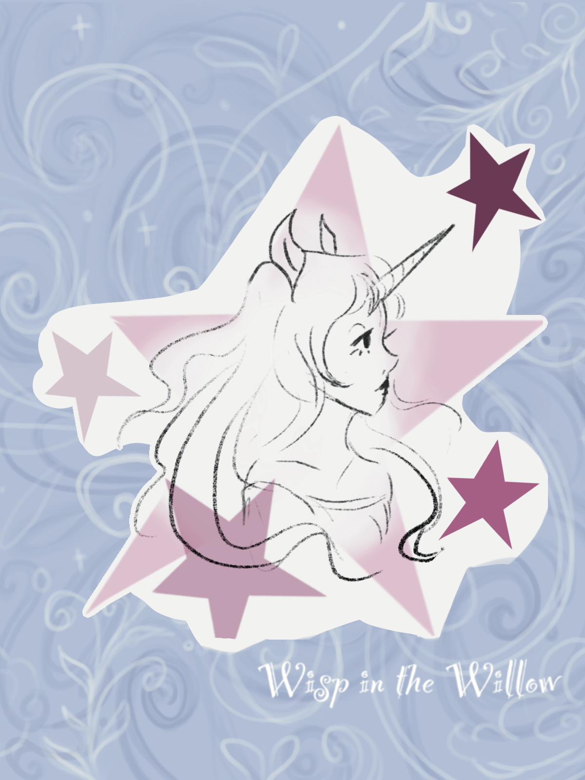 Star Sketch Sticker
