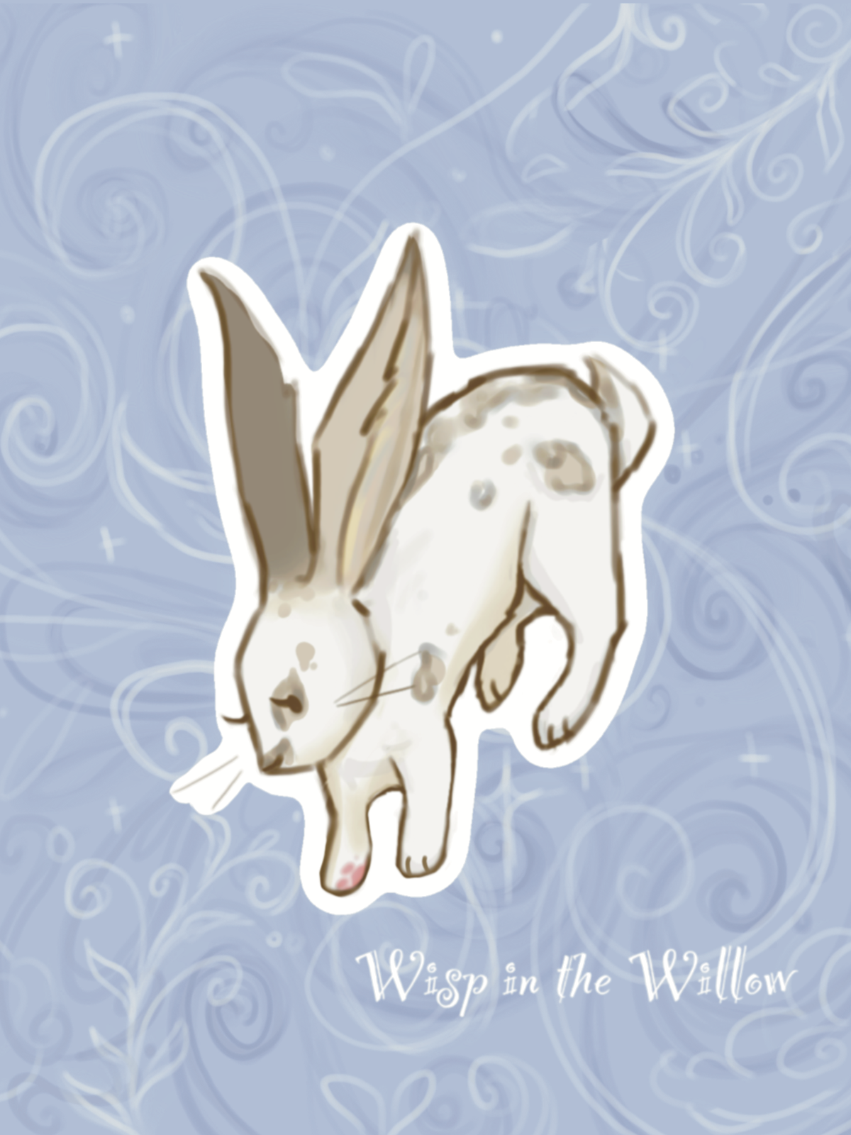Spotted Bunny Sticker