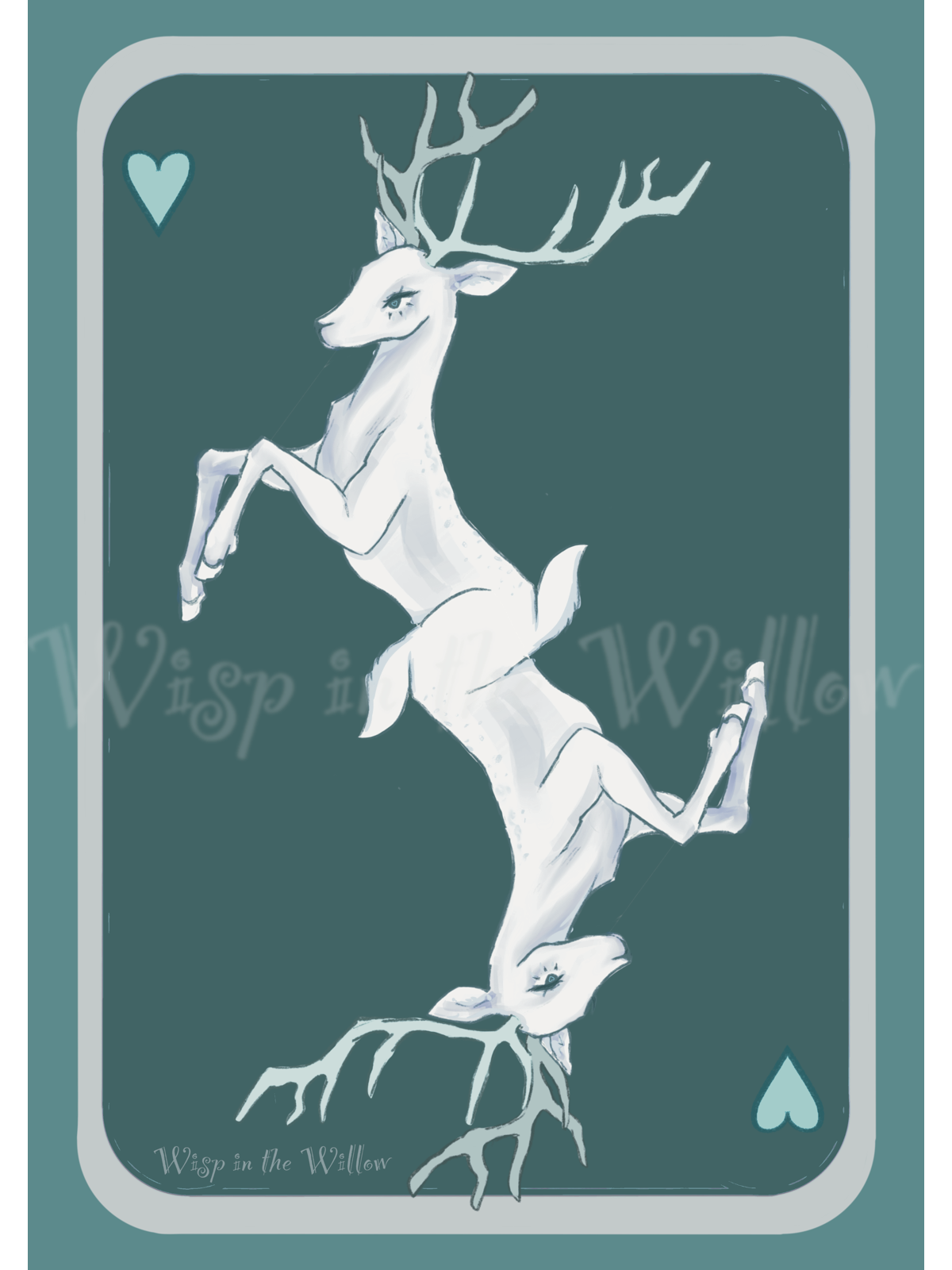Deer of Hearts - A5 Art Print