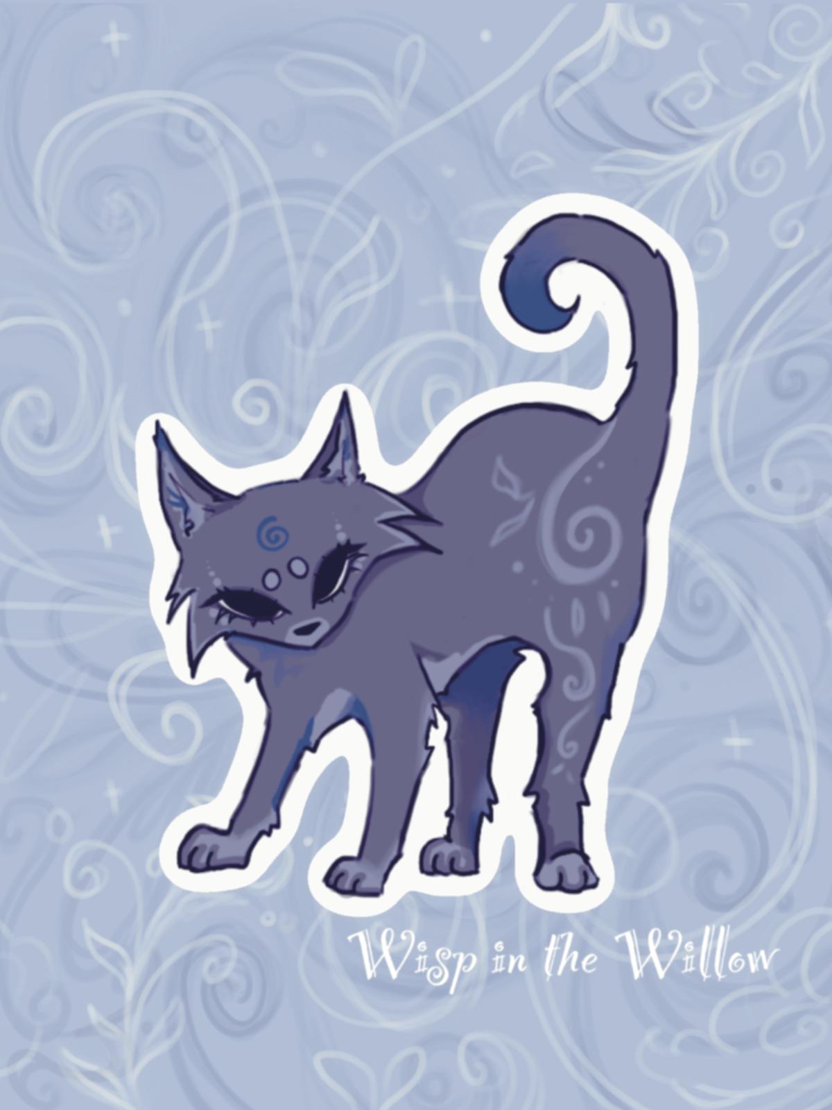 Blurpul Spiral Kitty Sticker