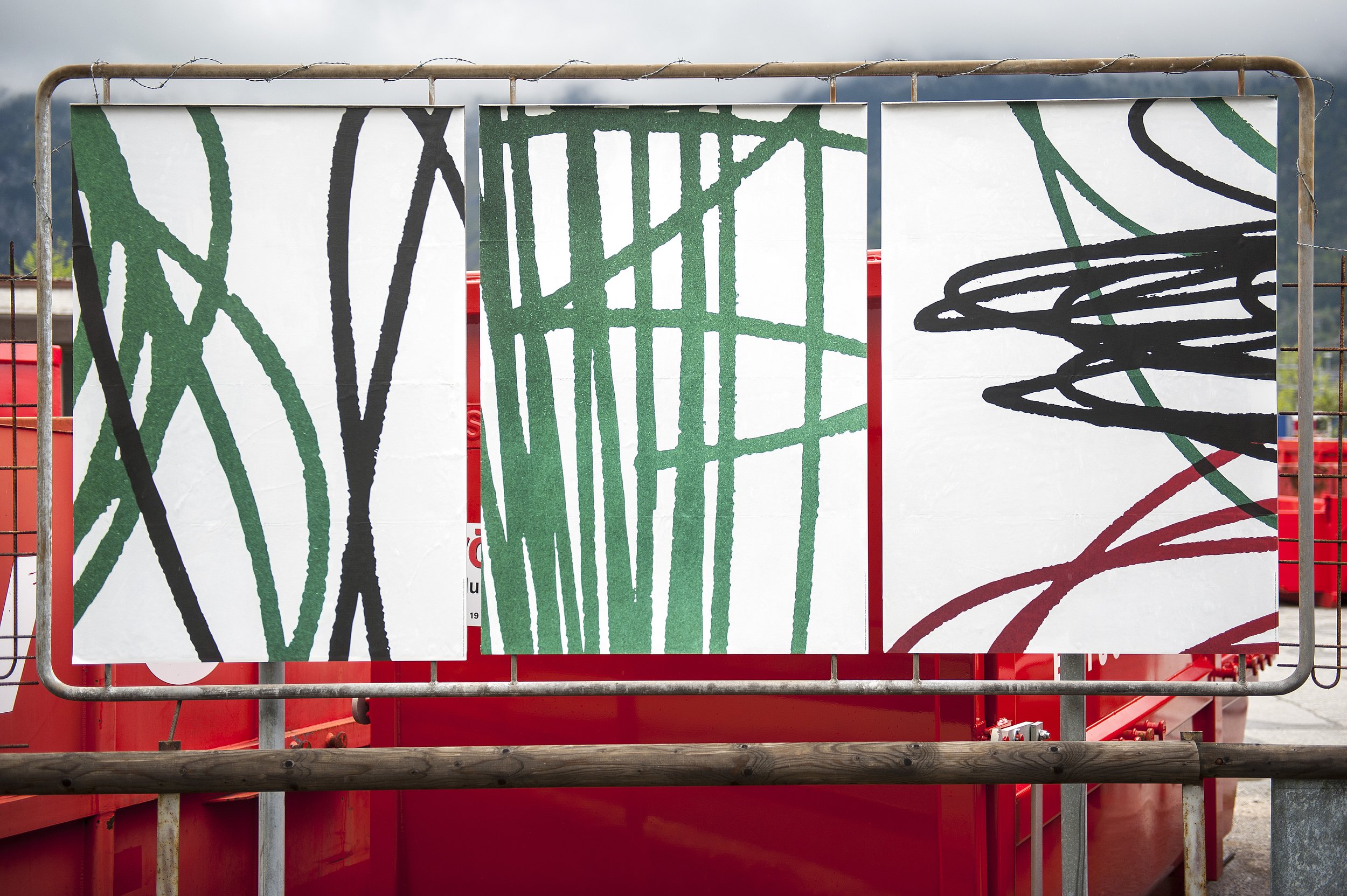 Ortung. Kunst im öffentlichen Raum Chur 2014. Gaudenz Signorell, «Big Bic», 2014, Bild: © Marco Hartmann