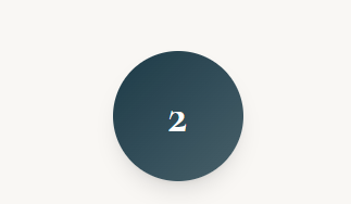 Number two inside a dark blue circle on a white background.