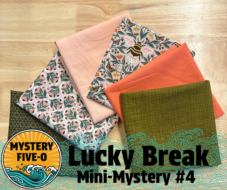 Mystery Five-0 - Lucky Break - Mini Mystery FQ Bundle - Honey Garden