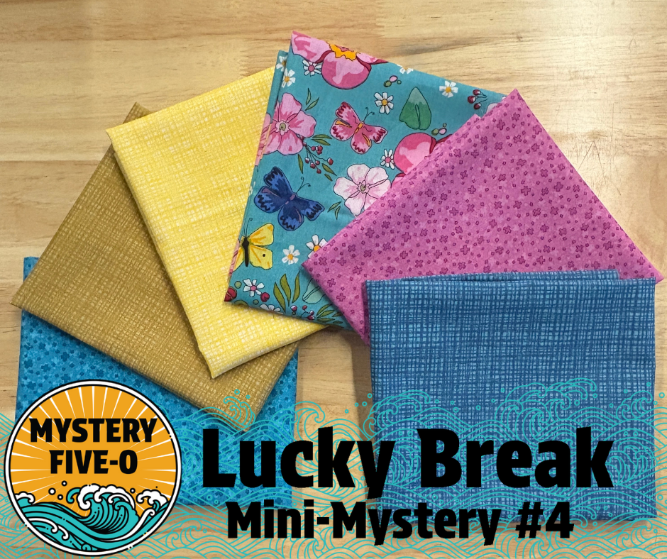Mystery Five-0 - Lucky Break - Mini Mystery FQ Bundle - Butterfly