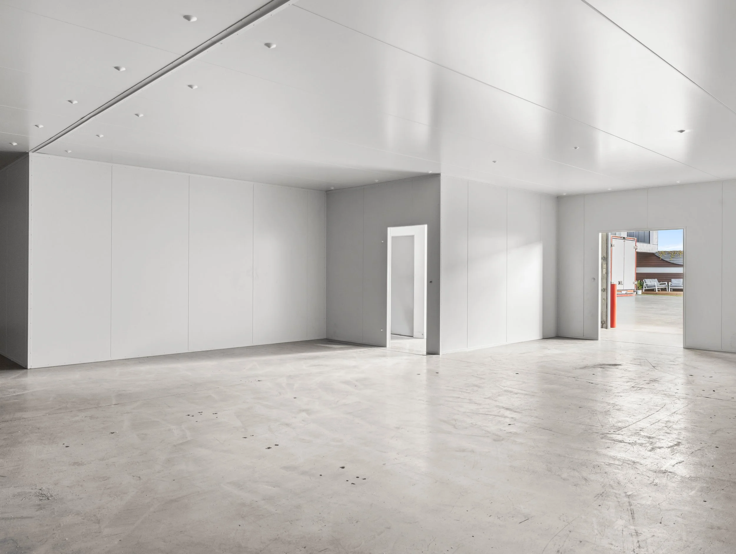 Brisbane City Cold Room Installed by WYPI Building & Service at Brubecks Boutique Foods inside cold room showcasing the doors and access to the cold room