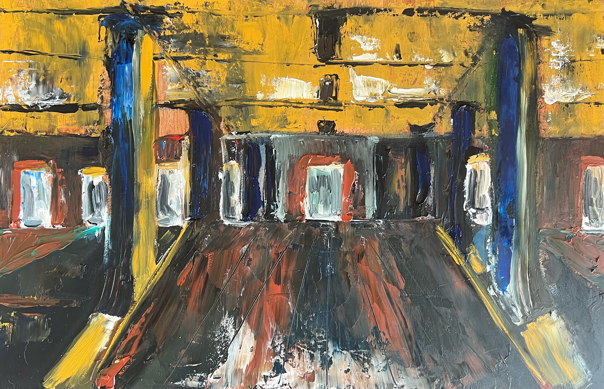 "Maltings" | 18" x 10" | Oil on Wood | $375
