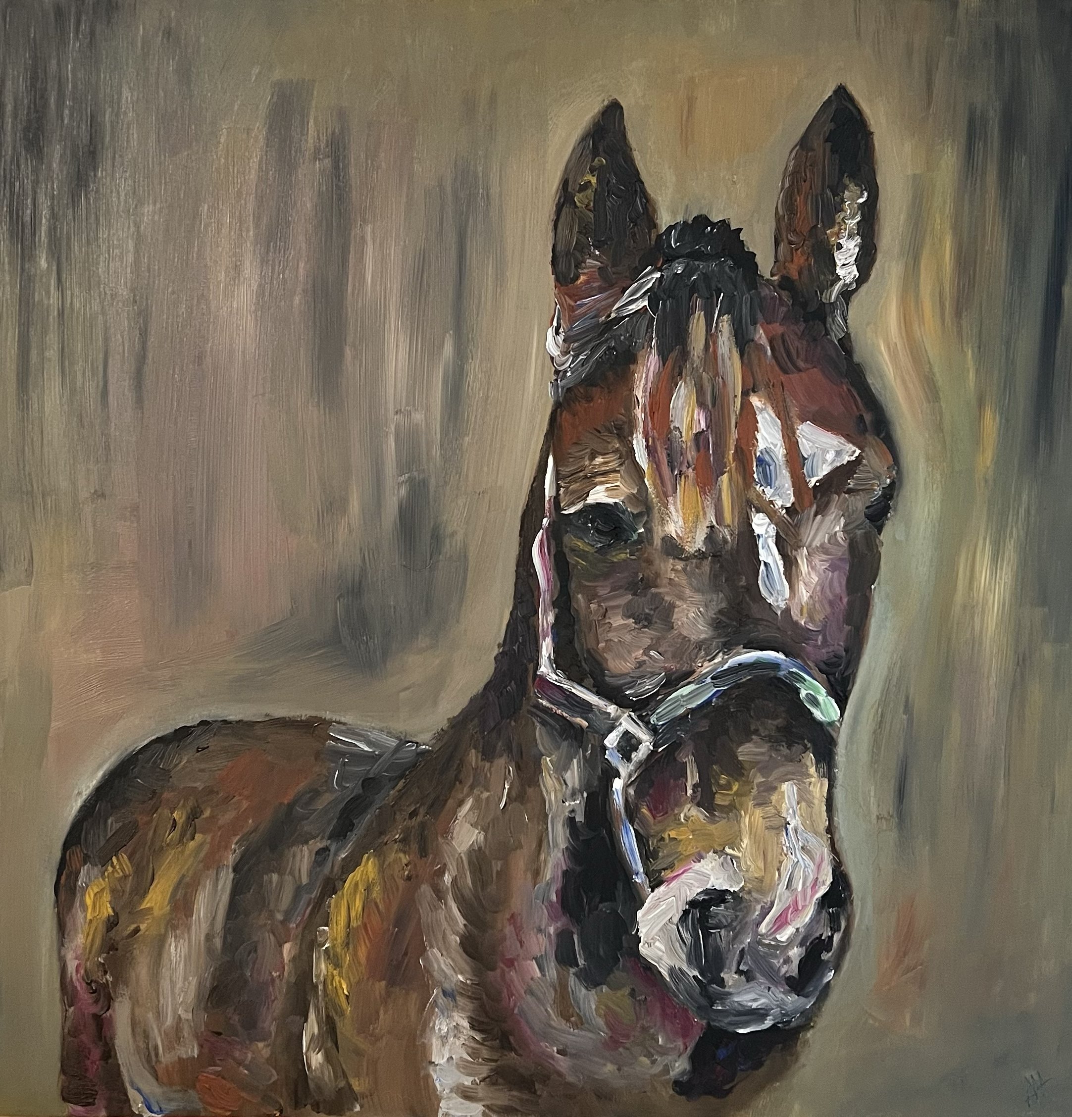 "William Tell" | 16" x 16" | Oil on Wood | Not for Sale