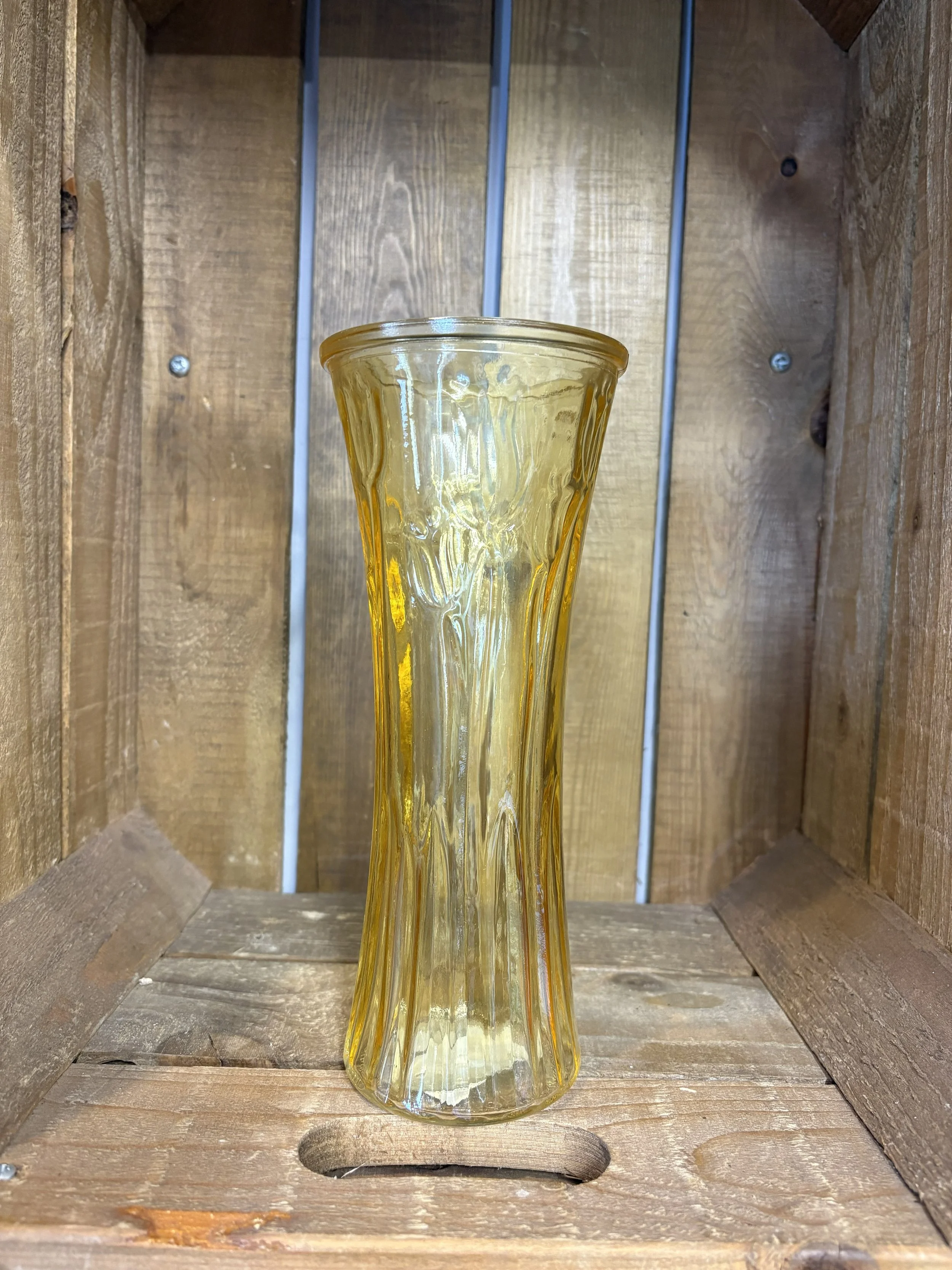 Yellow Flute Vase