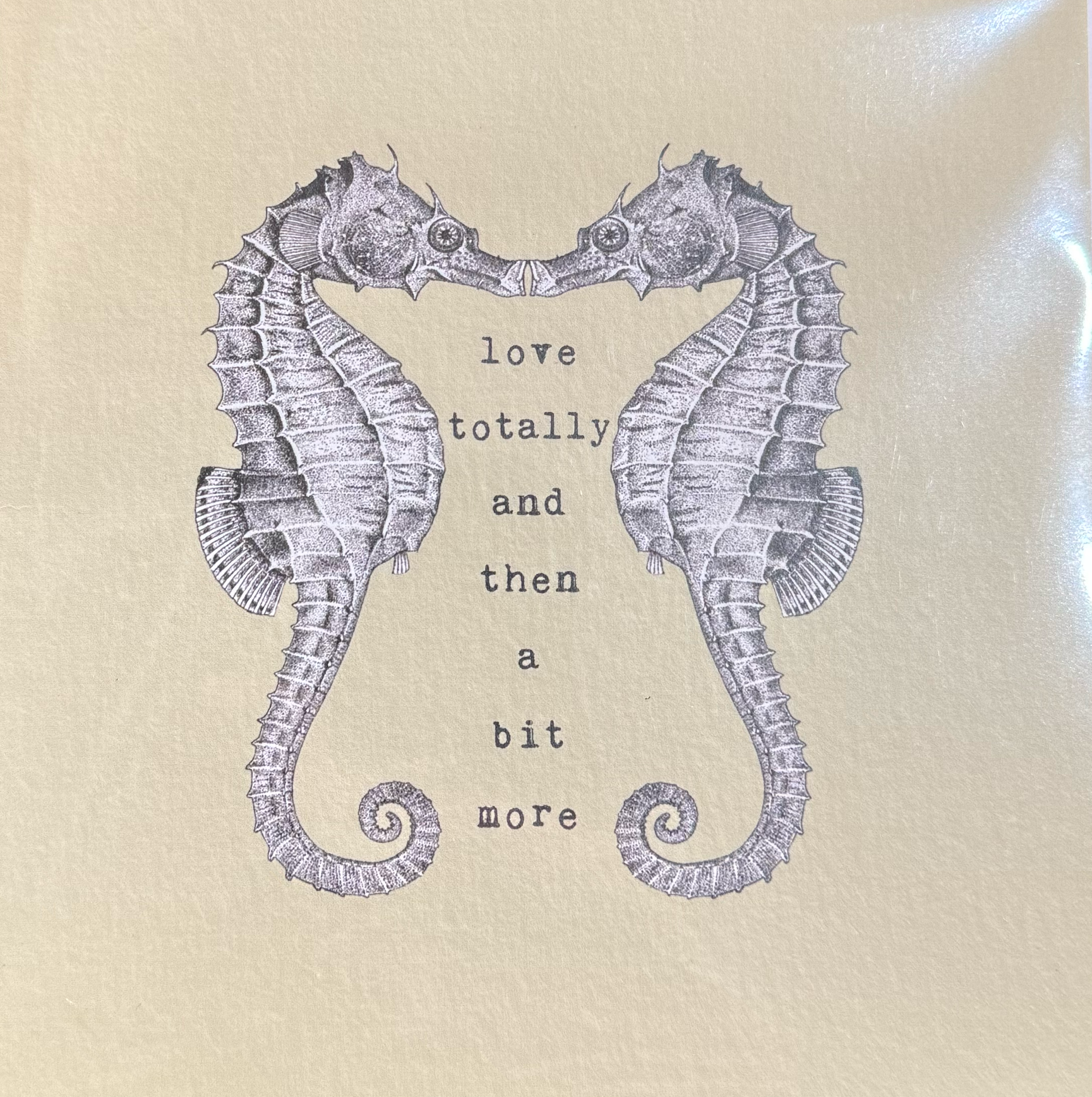 Seahorses Love Card