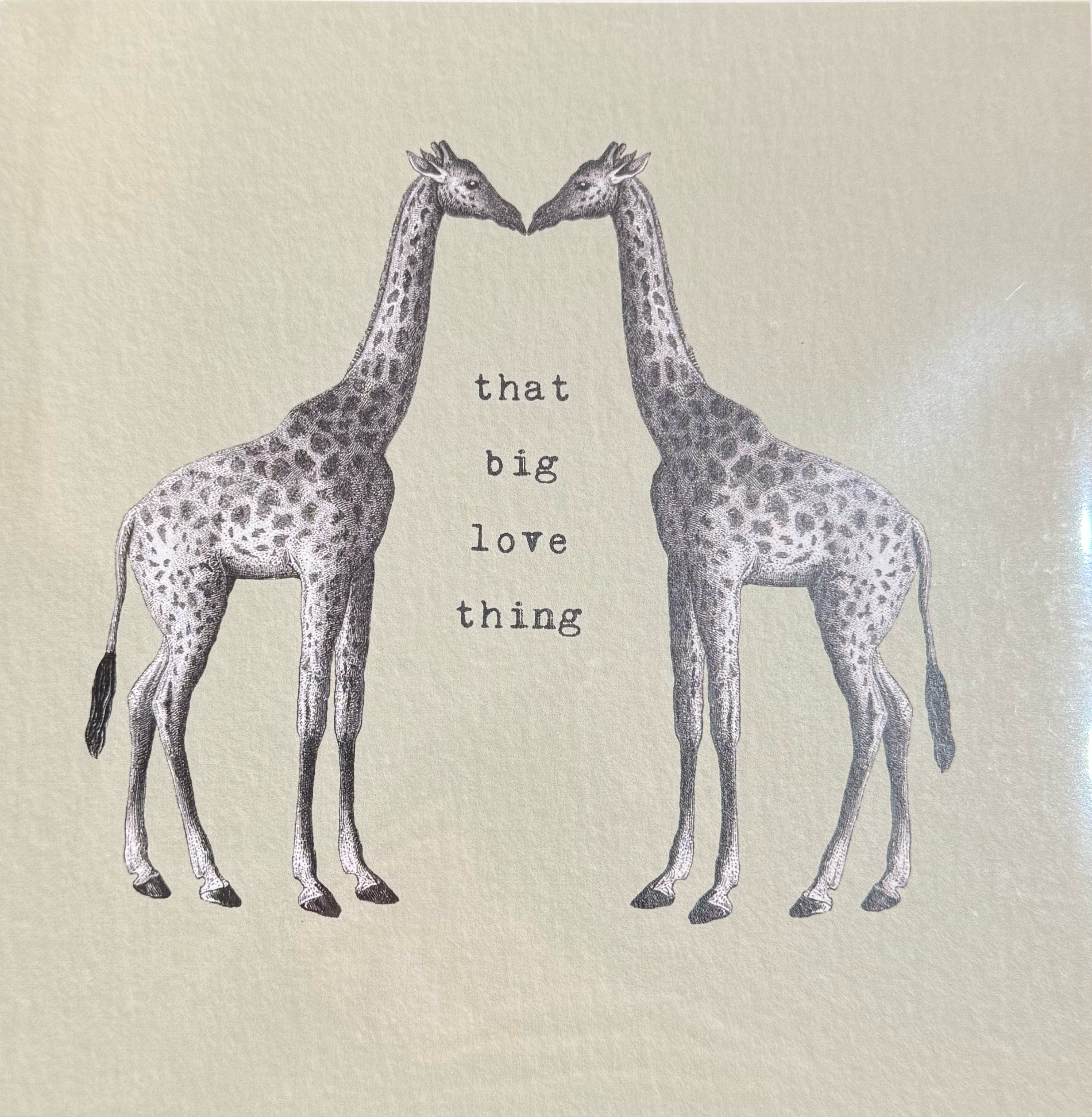 Giraffe Love Card