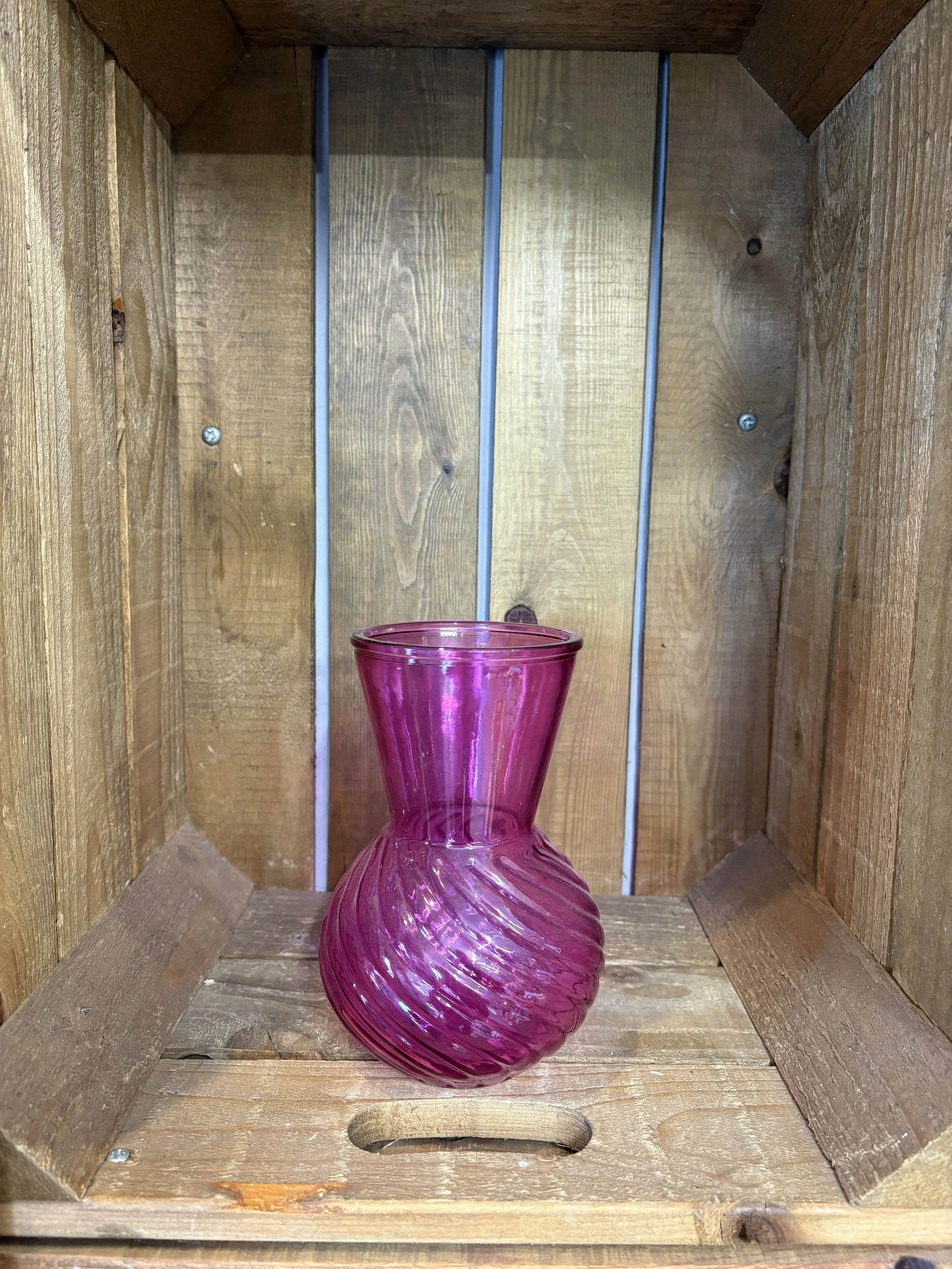 Pink Swirl Vase