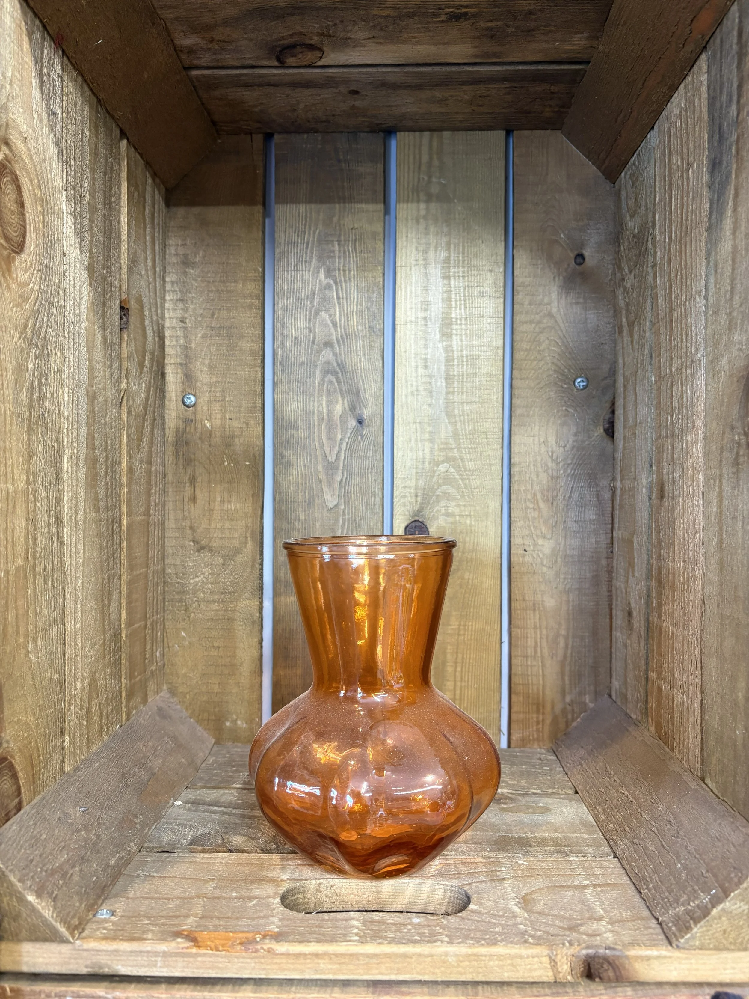 Orange Bubble Vase
