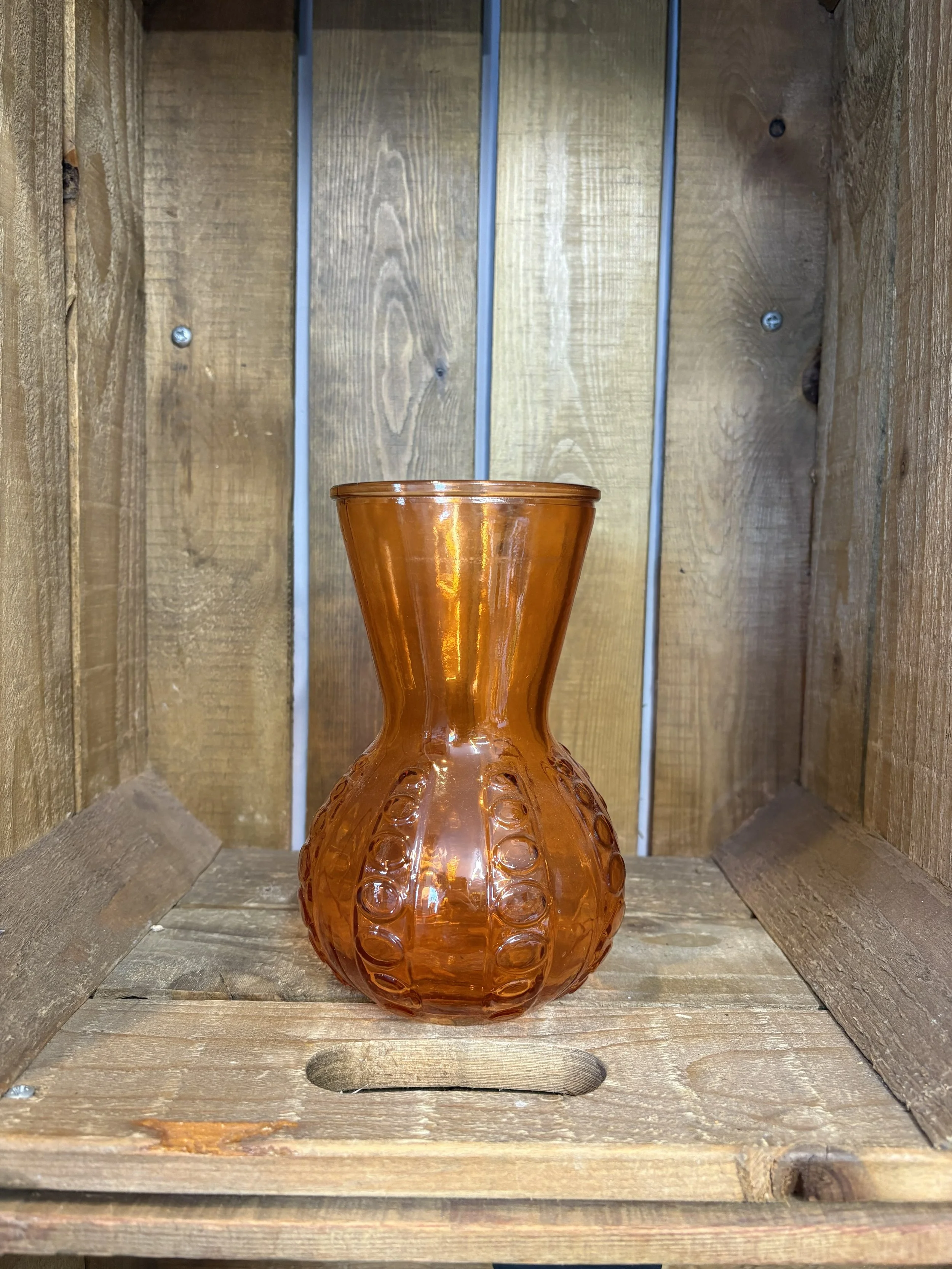 Orange Dotted Vase