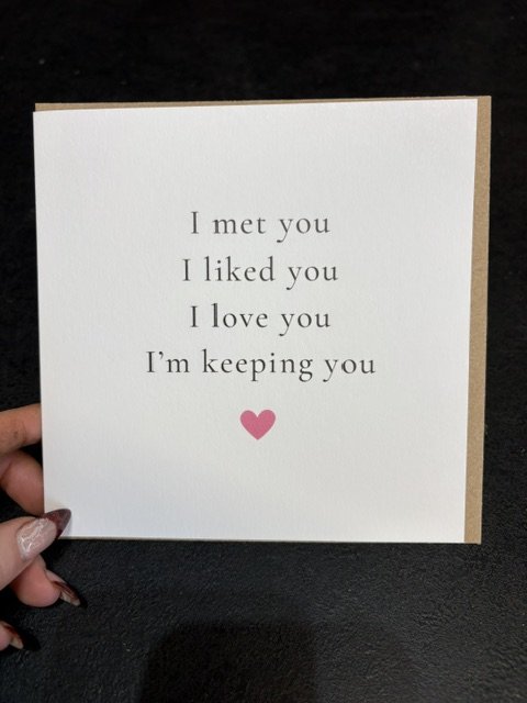 I met you, I love you