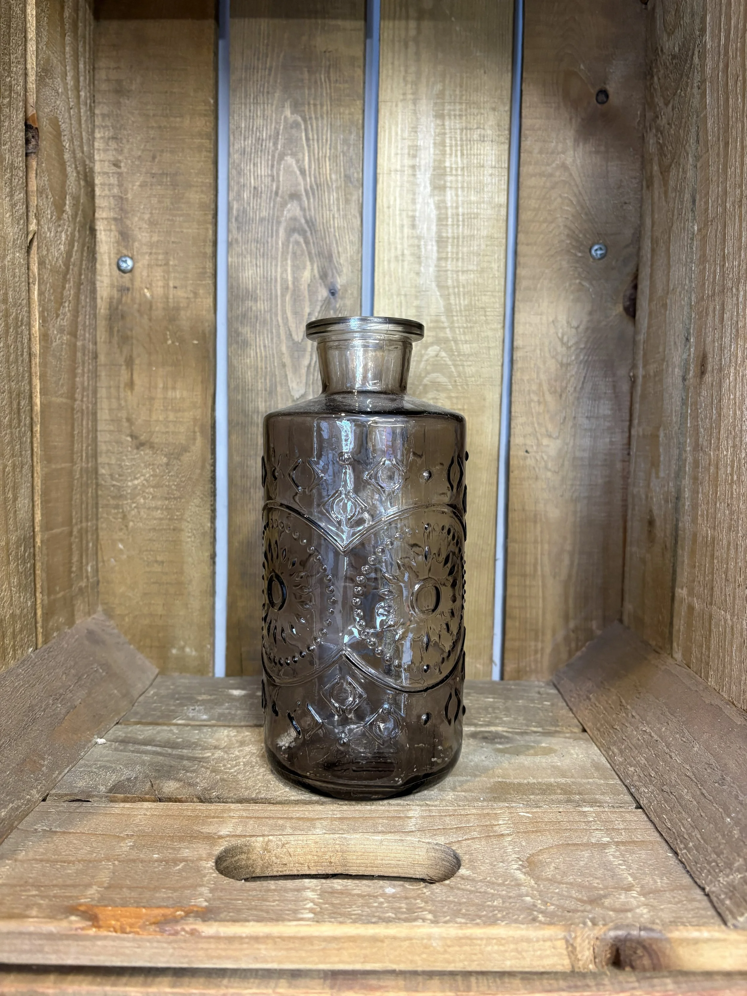 Brown Patterned Bottle