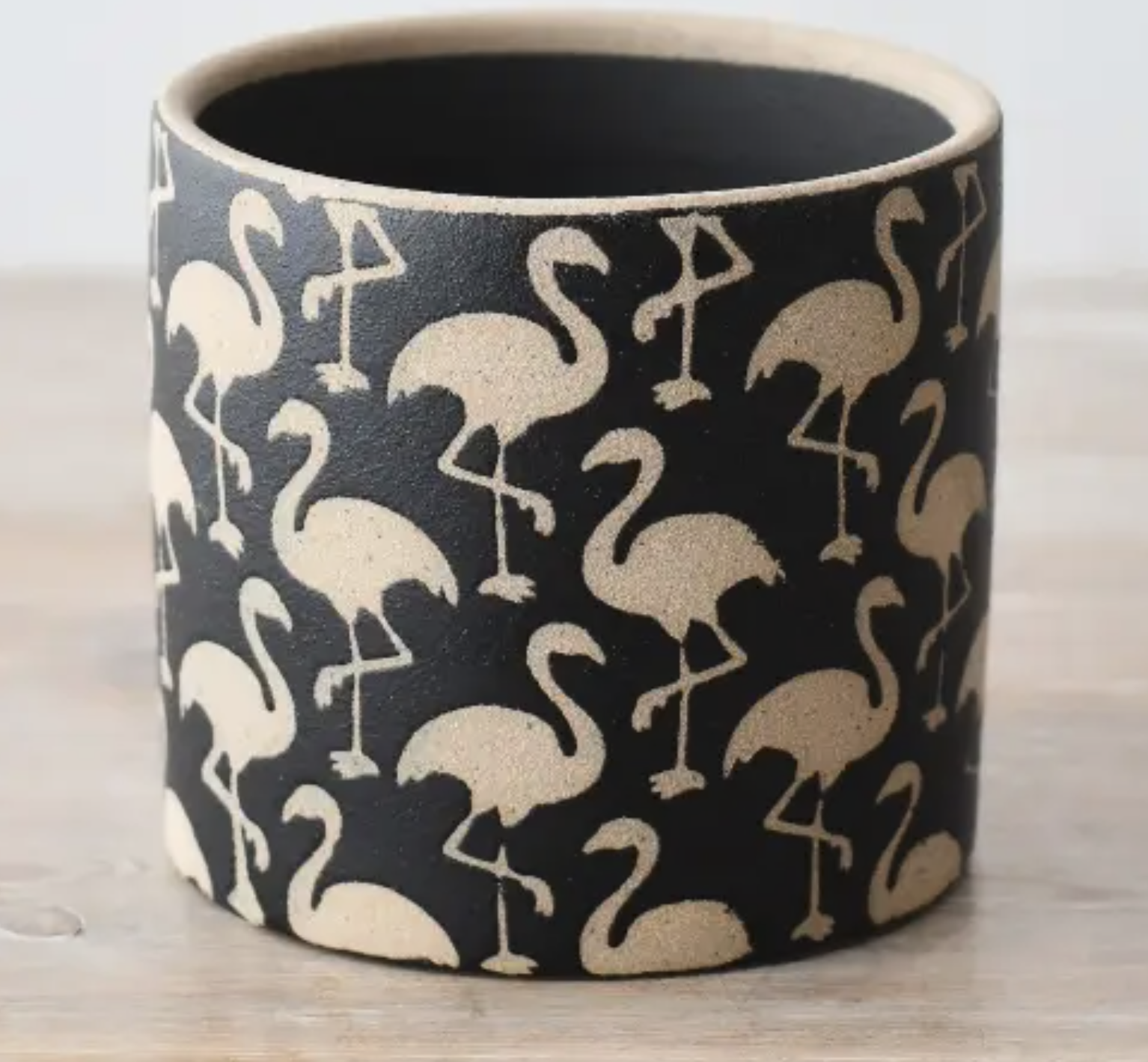 Stoneware Flamingo Planter, 14cm