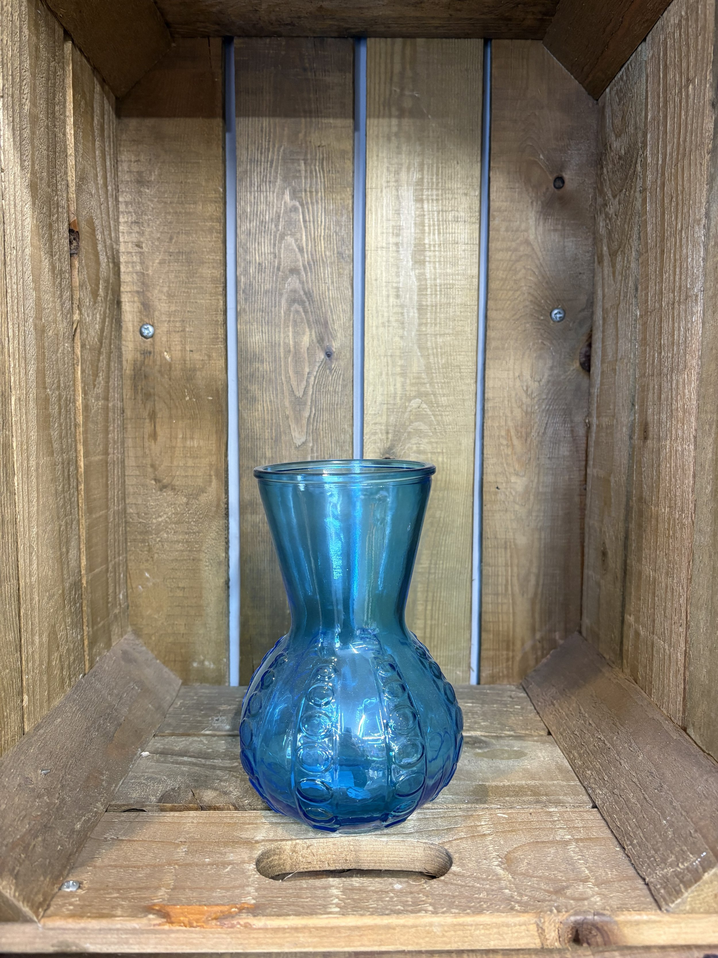 Blue Dotted Vase