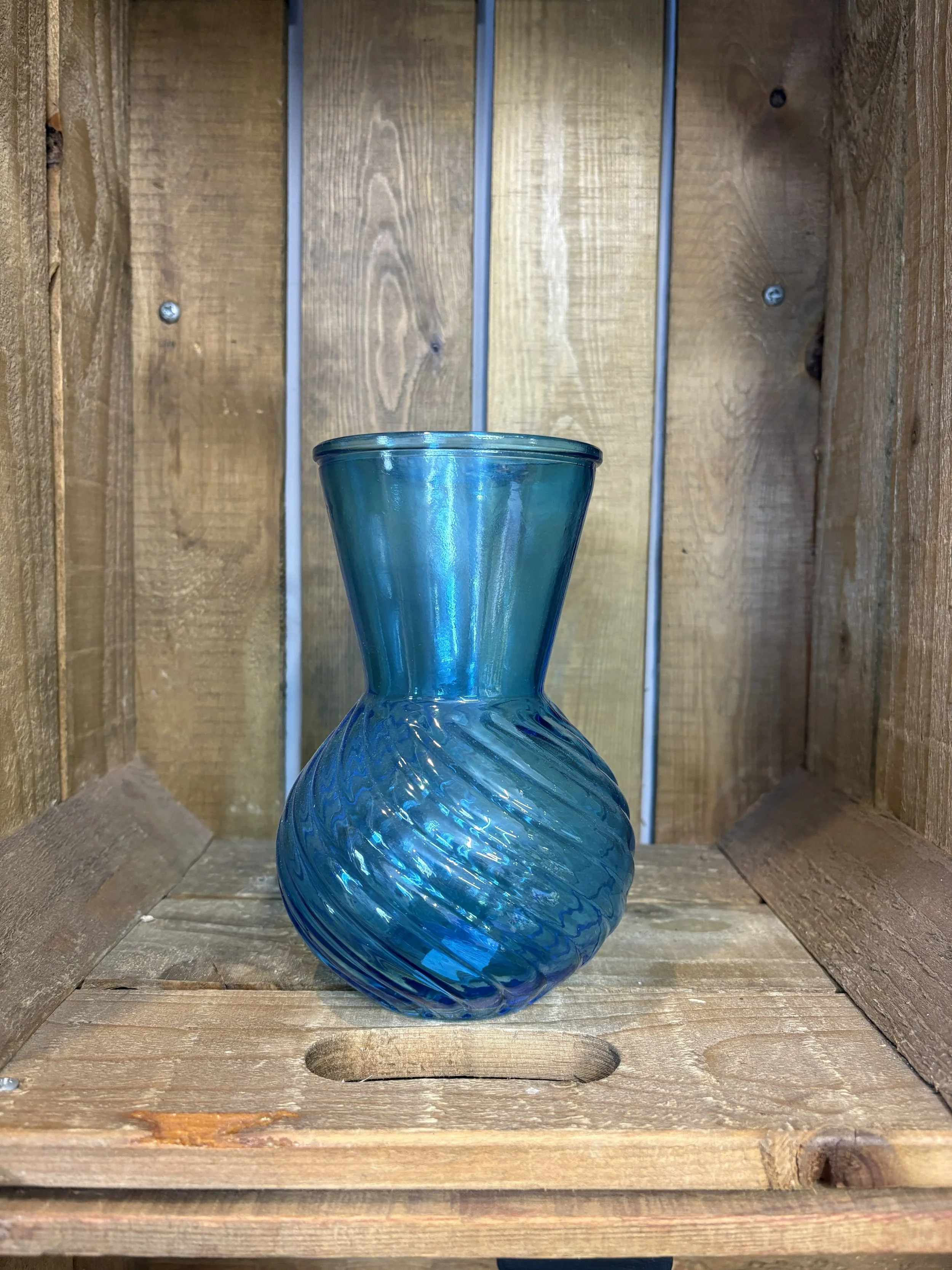 Blue Swirl Vase