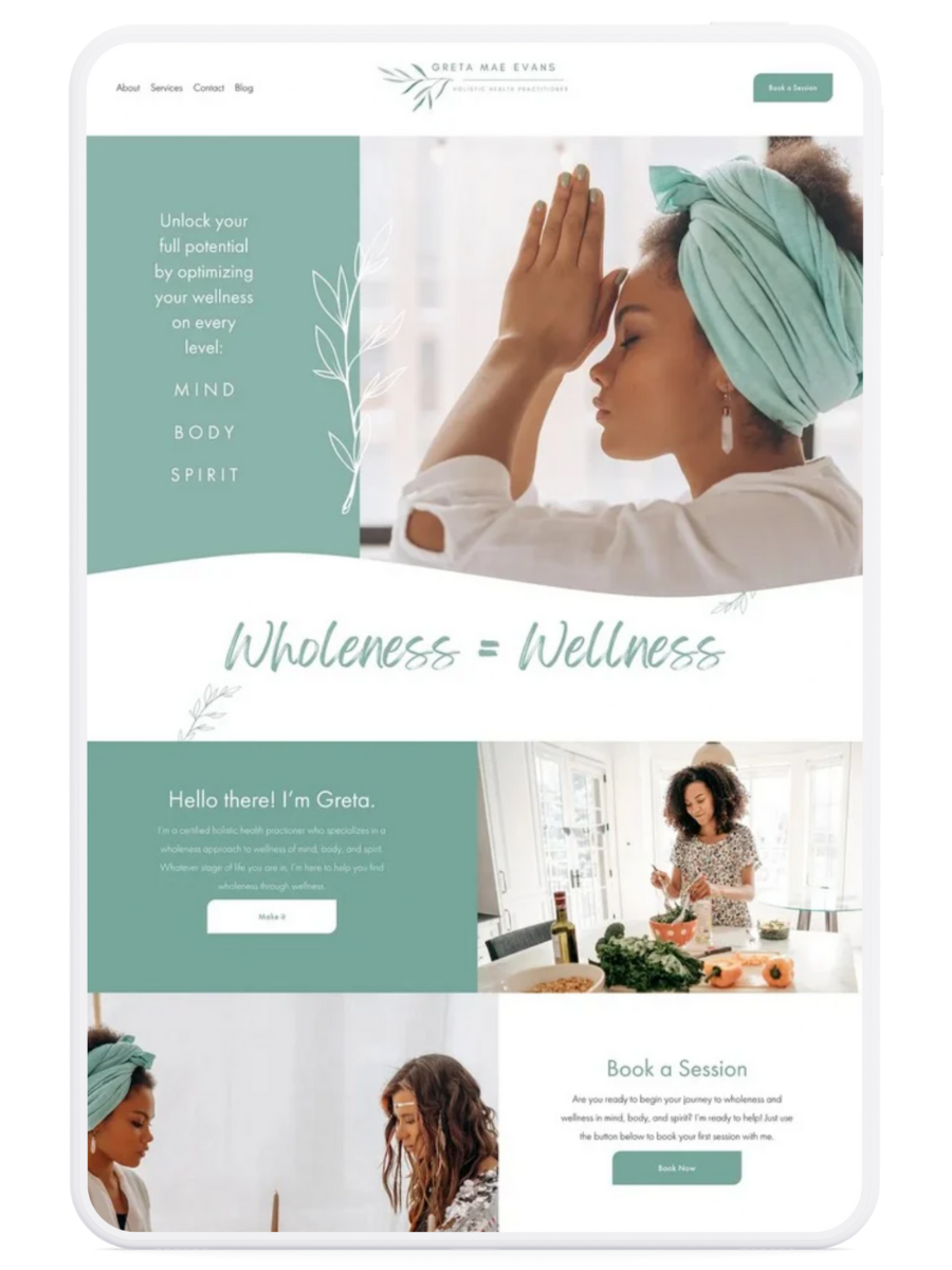 Holistic Health Practitioner Website Design &amp; Brand Design in Bend, Oregon
