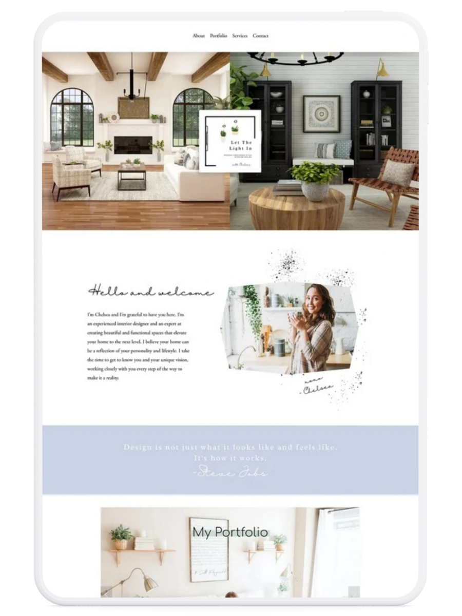 Interior Designer Website Design &amp; Brand Design in Bend, Oregon