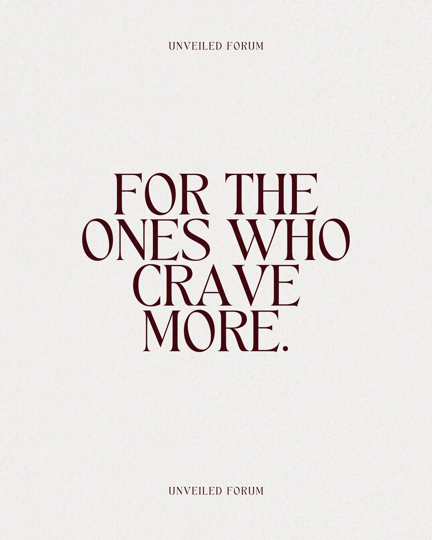 For the ones who crave more.

This is for you. The Unveiled Forum is designed to empower, inspire, and elevate wedding professionals who are ready for their next chapter.

Join the mailing list (link in Bio) to access early-bird rates as soon as they